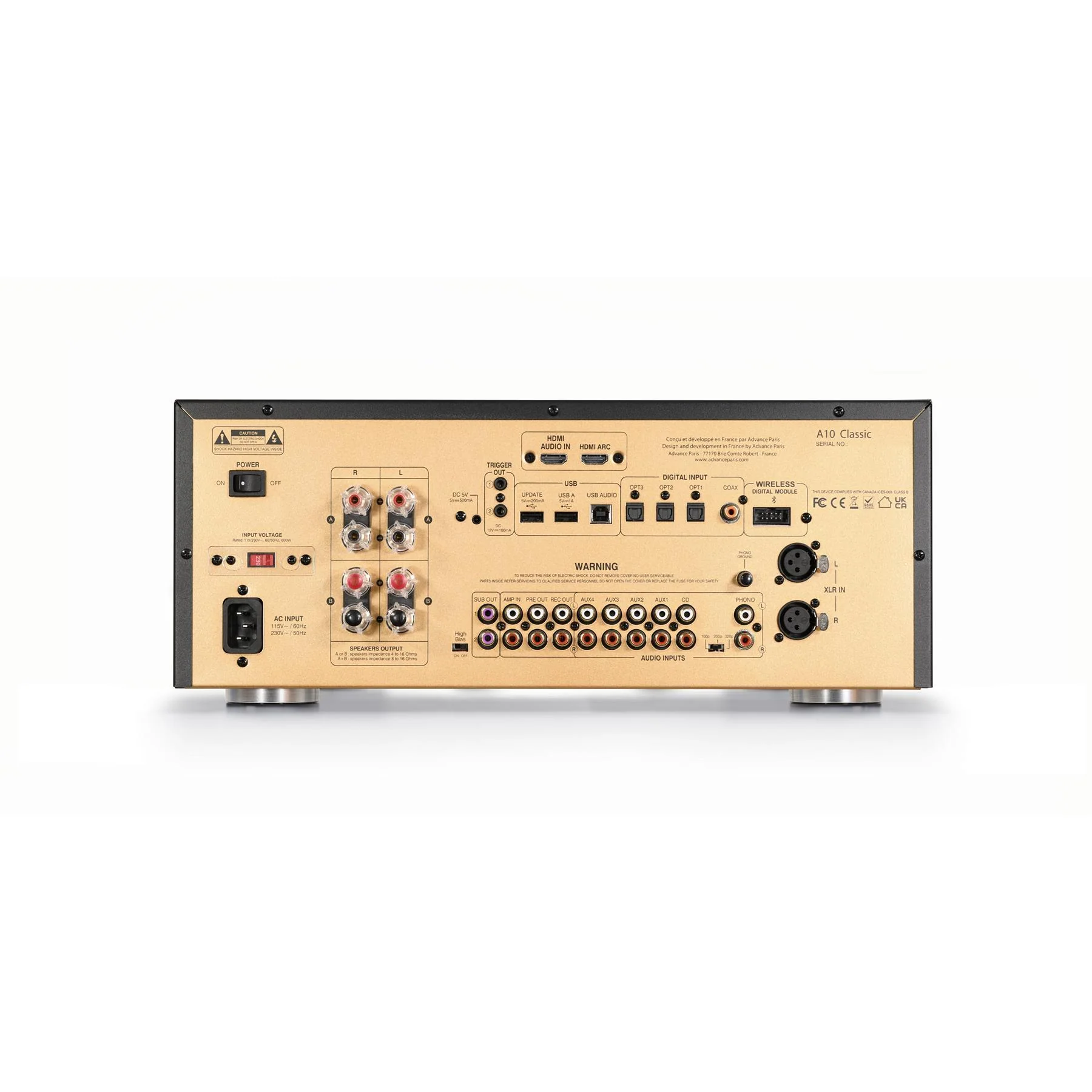Advance Paris A10 Classic Integrated Amplifier - Clearance / Open Box - Image 3