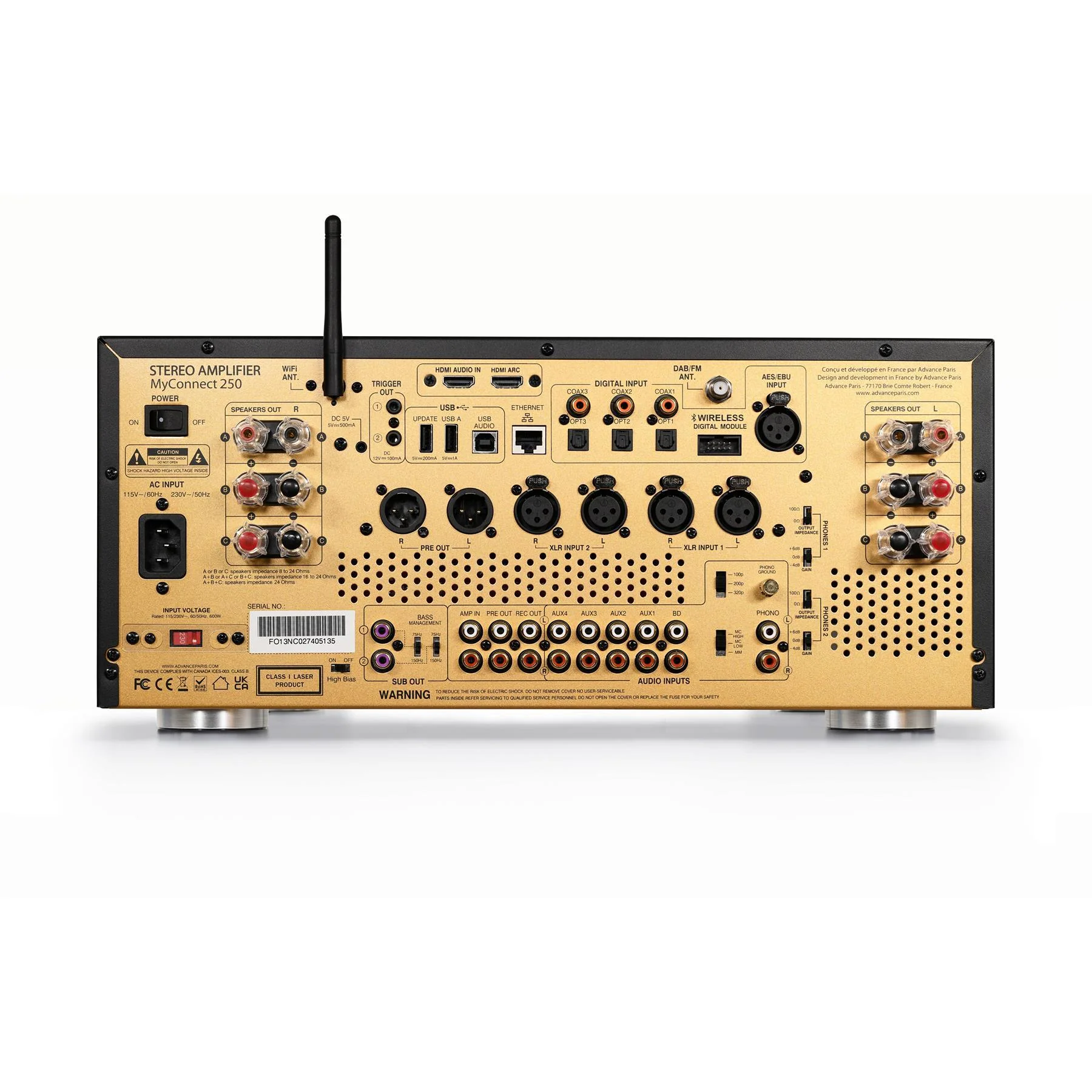 Advance Paris MyConnect 250 All-In-One Integrated Amp Streamer with CD Player - Image 2