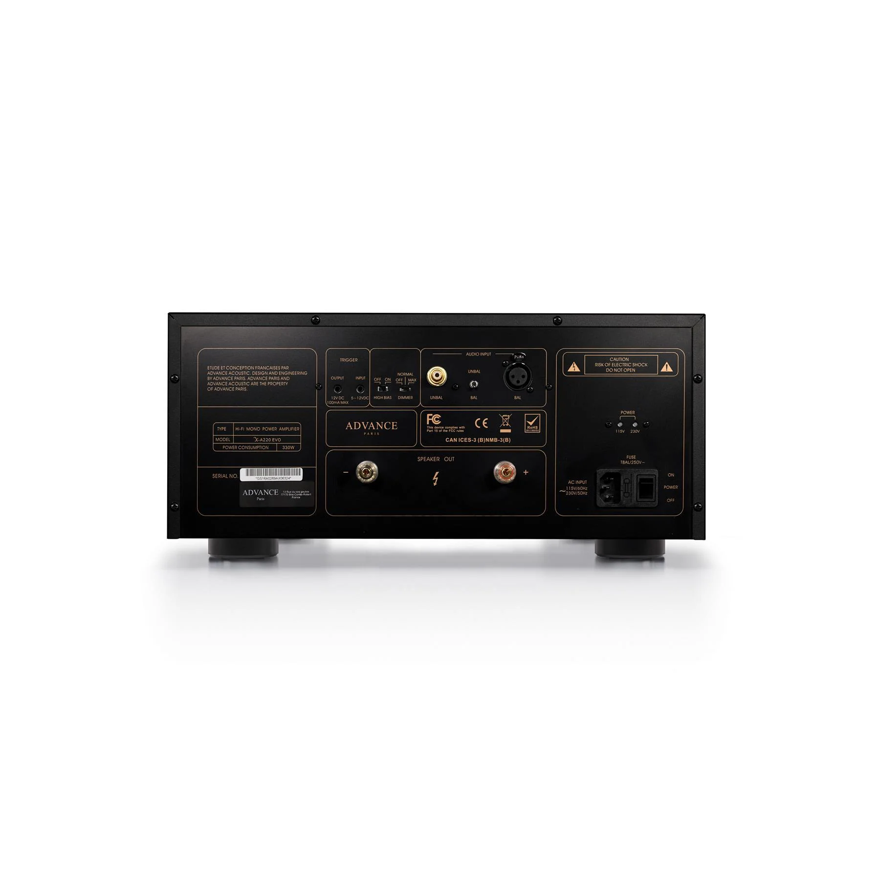 Advance Paris X-A220 EVO Power Amplifier - Image 2