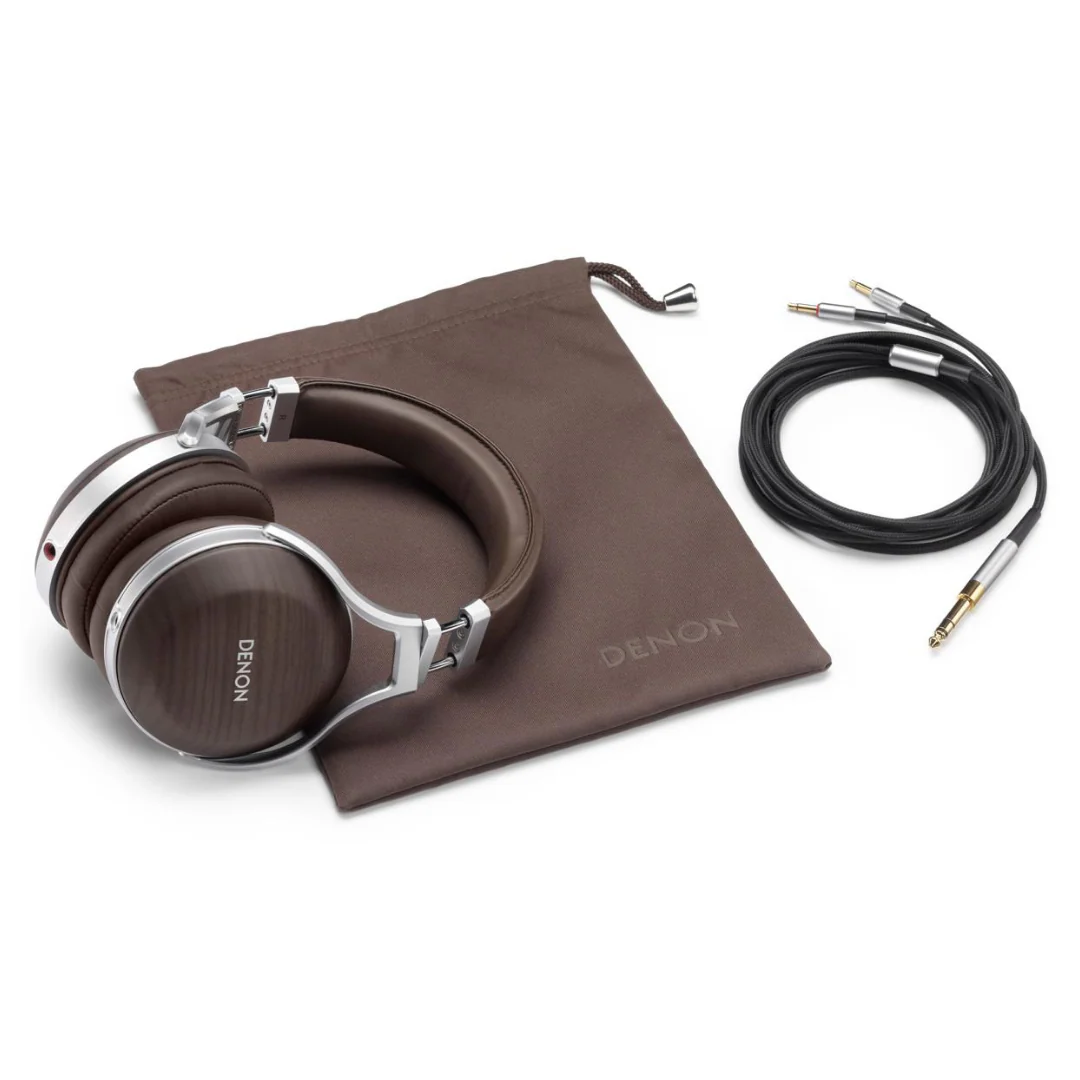 Denon AH-D5200 Zebrawood Over-Ear Premium Headphones - Image 3