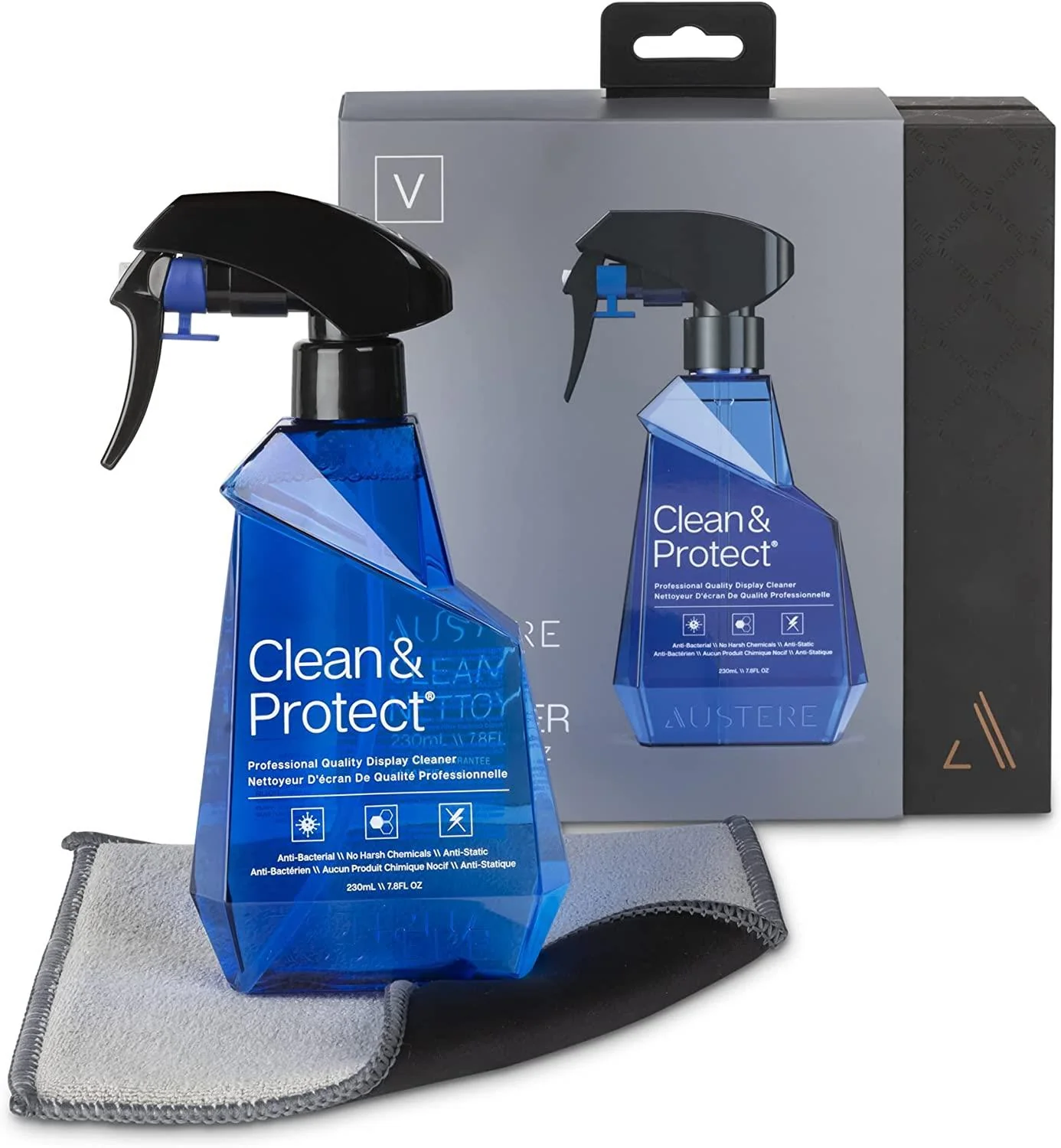 Austere Clean & Protect with Dual-Sided Cloth (230ml) - Image 2