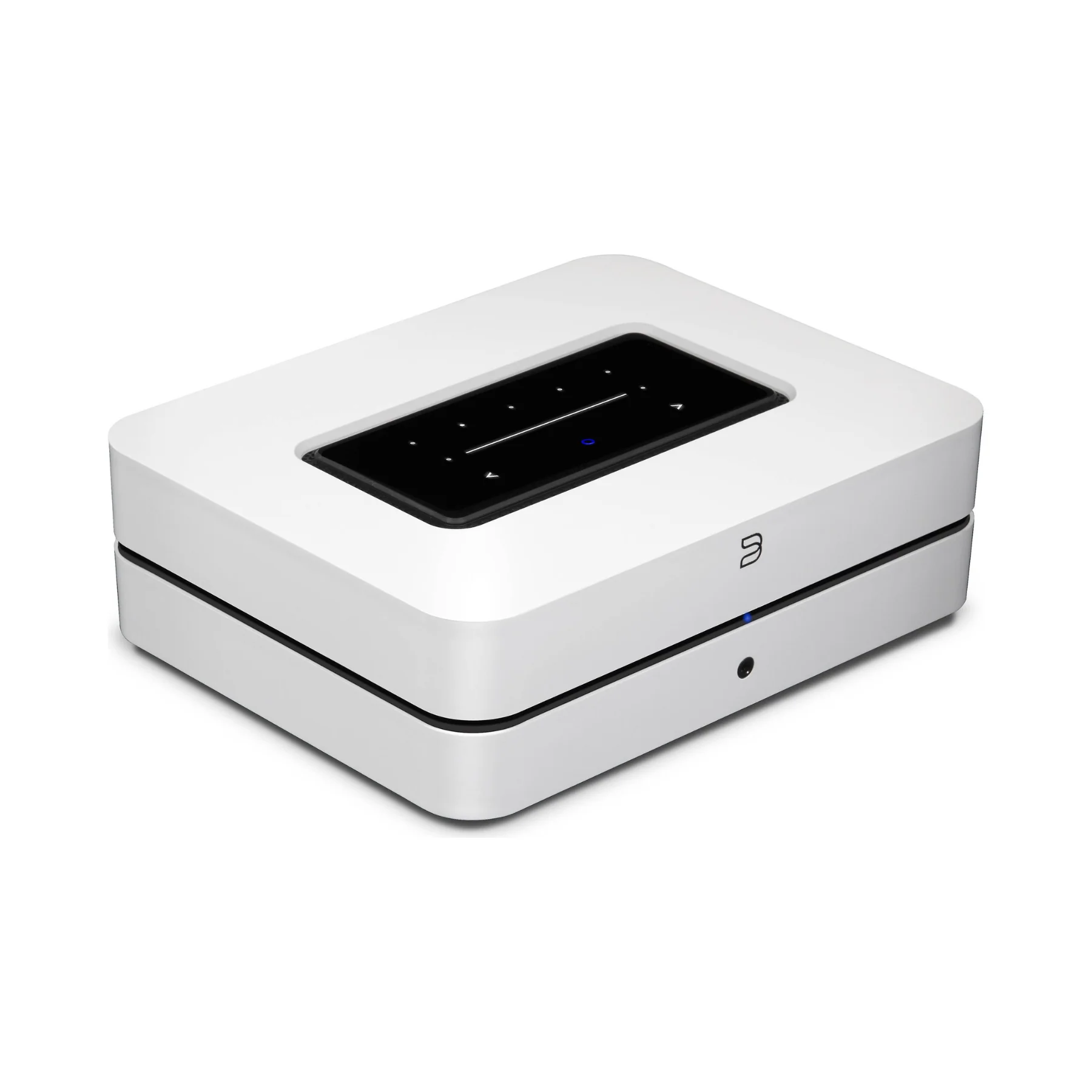 Bluesound POWERNODE Streaming music player with built-in stereo amplifier, Wi-Fi®, Bluetooth®, and Apple AirPlay® 2 (White) - Clearance/ Open Box