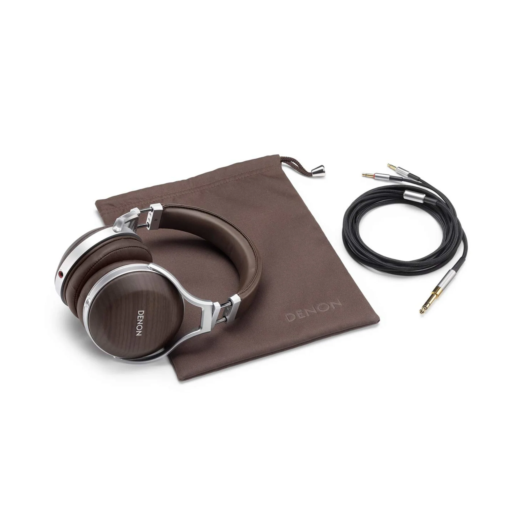 Denon AH-D5200 Zebrawood Over-Ear Premium Headphones - Clearance / Open Box - Image 3