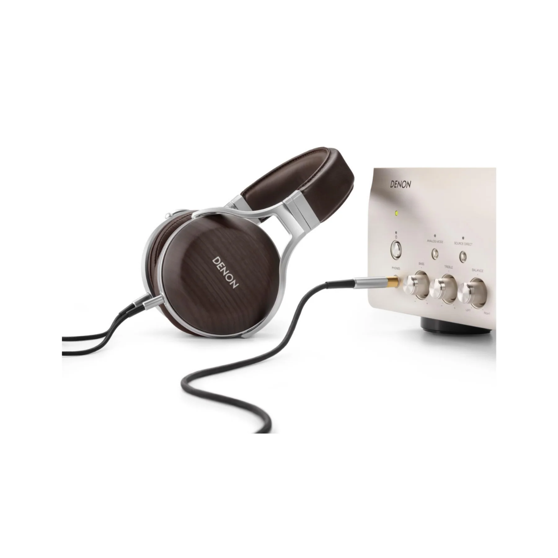 Denon AH-D5200 Zebrawood Over-Ear Premium Headphones - Clearance / Open Box - Image 4