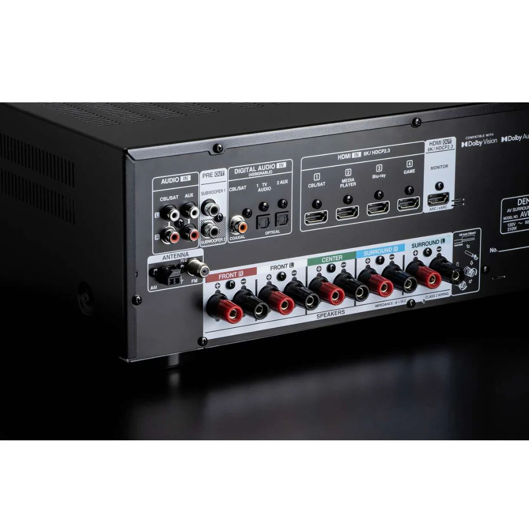 Denon AVR-S570BT 5.2 Ch. 8K AV Receiver - Image 4