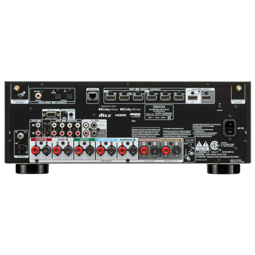Denon AVR-X2800H 7.2 Channel Receiver - Image 3