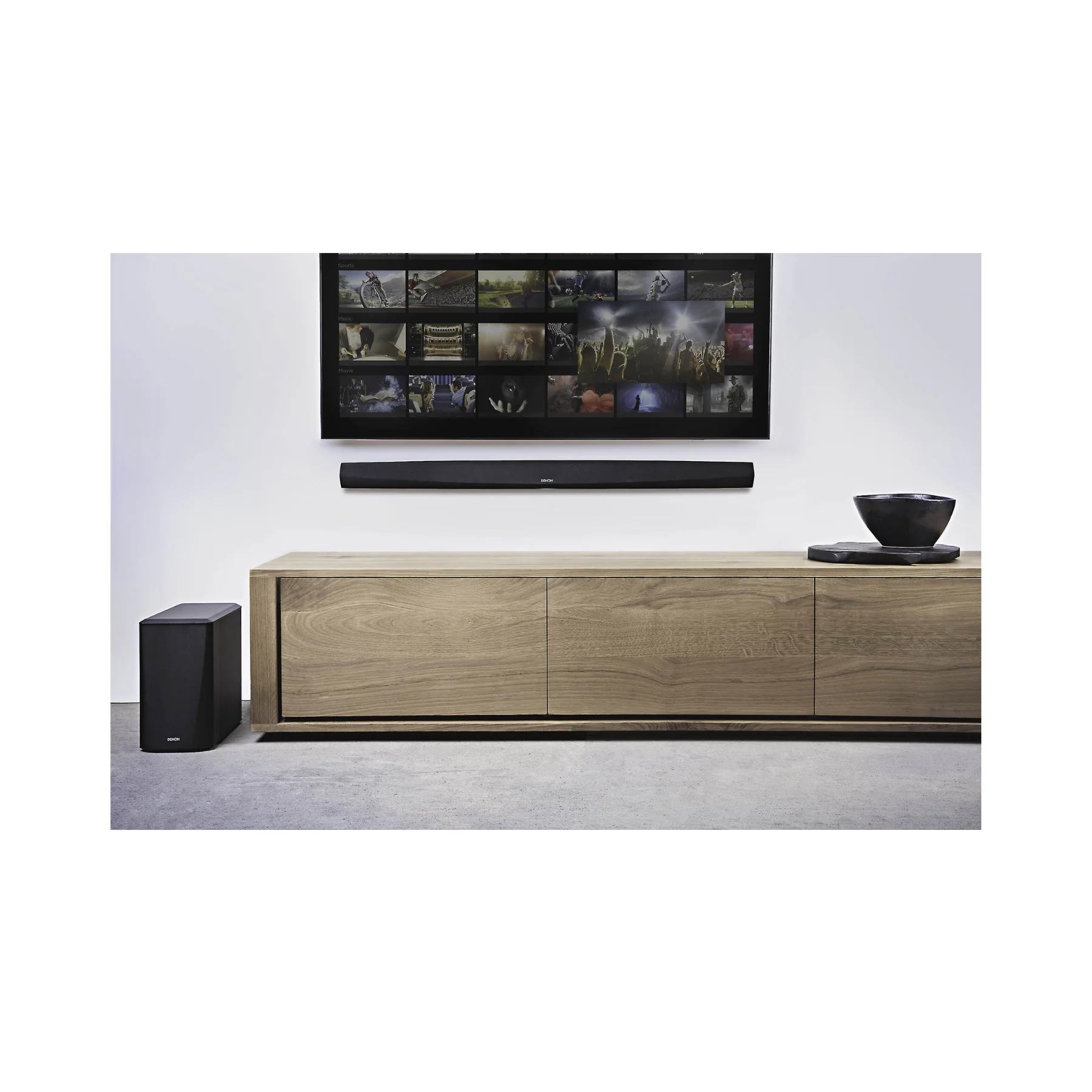 Denon DHT-S516H Powered sound bar and subwoofer system with Apple® AirPlay® 2, Bluetooth®, and HEOS Built-in - Cllearance/ Open Box - Image 6