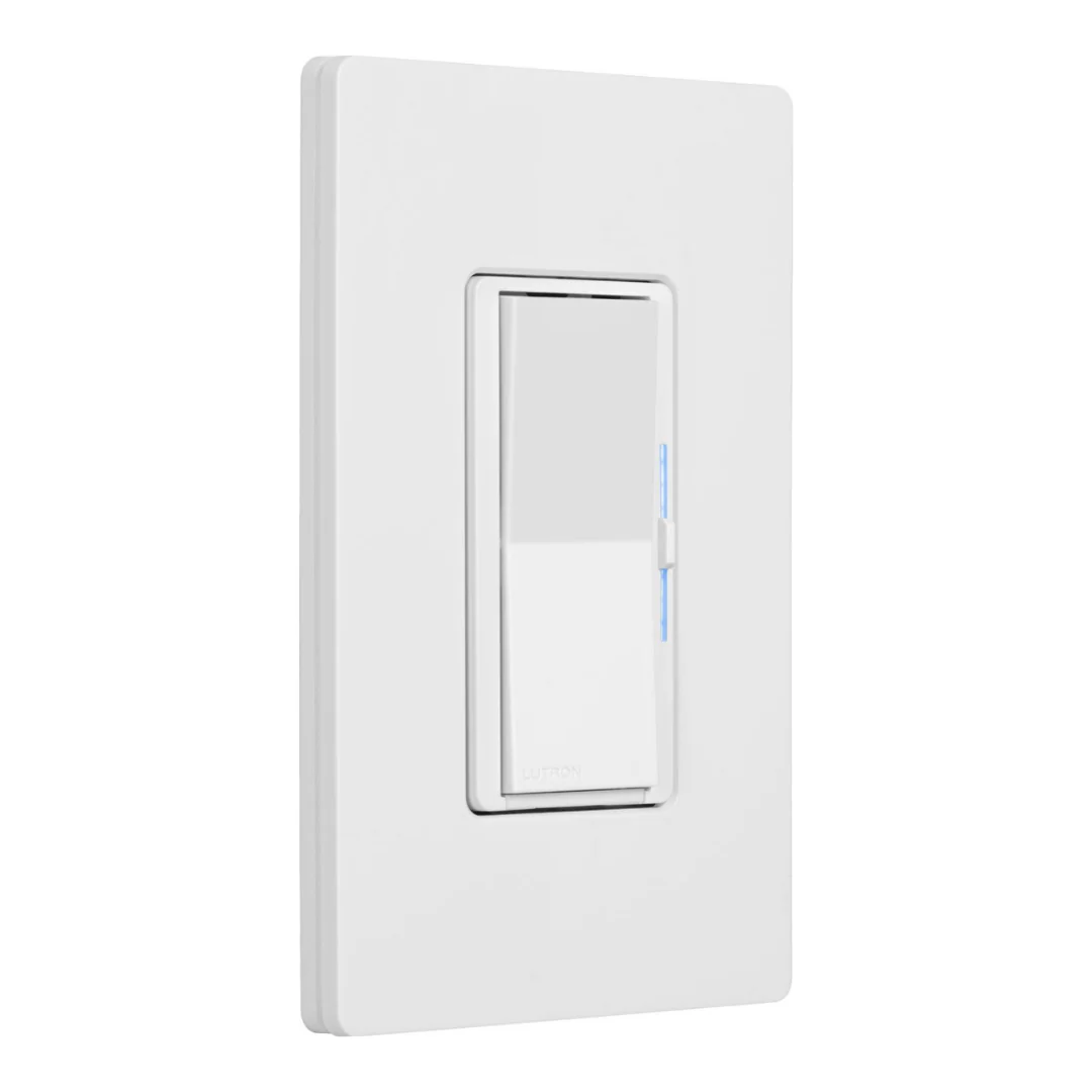 Lutron Diva Smart Dimmer Switch 3-Way Kit with Pico Paddle Remote and Wire Label Stickers | DVRF-PKG1D-WH | White - Image 2