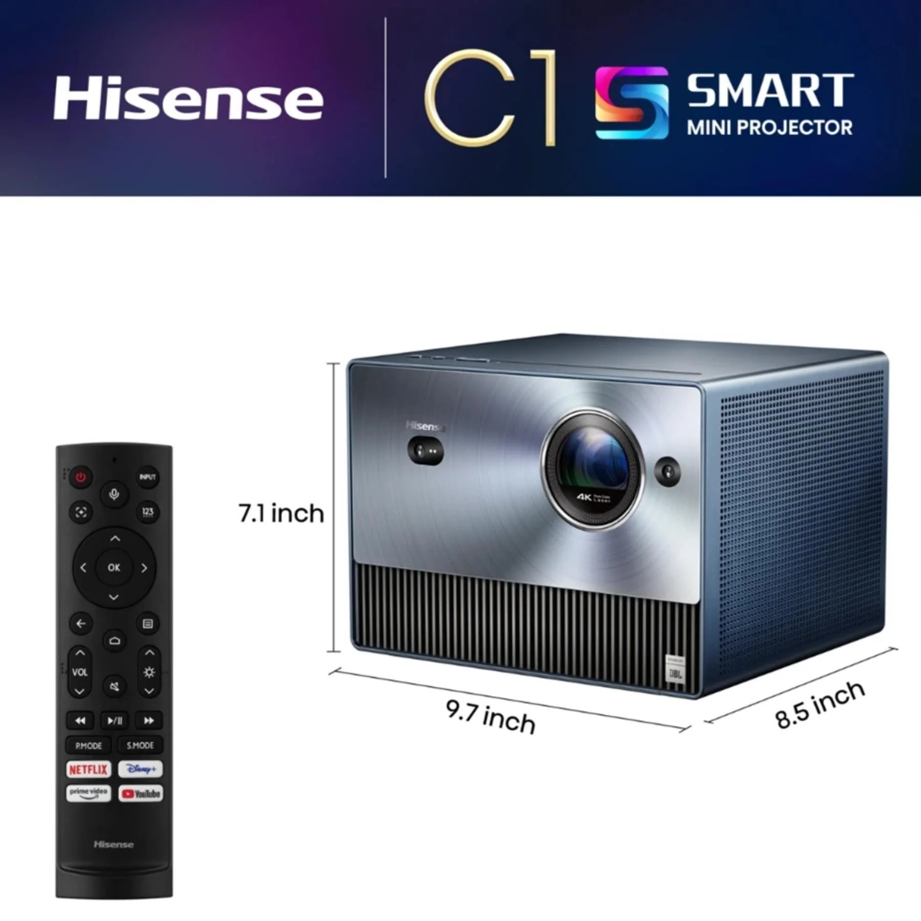 Hisense C1 Laser 4K Mini Projector - Image 9