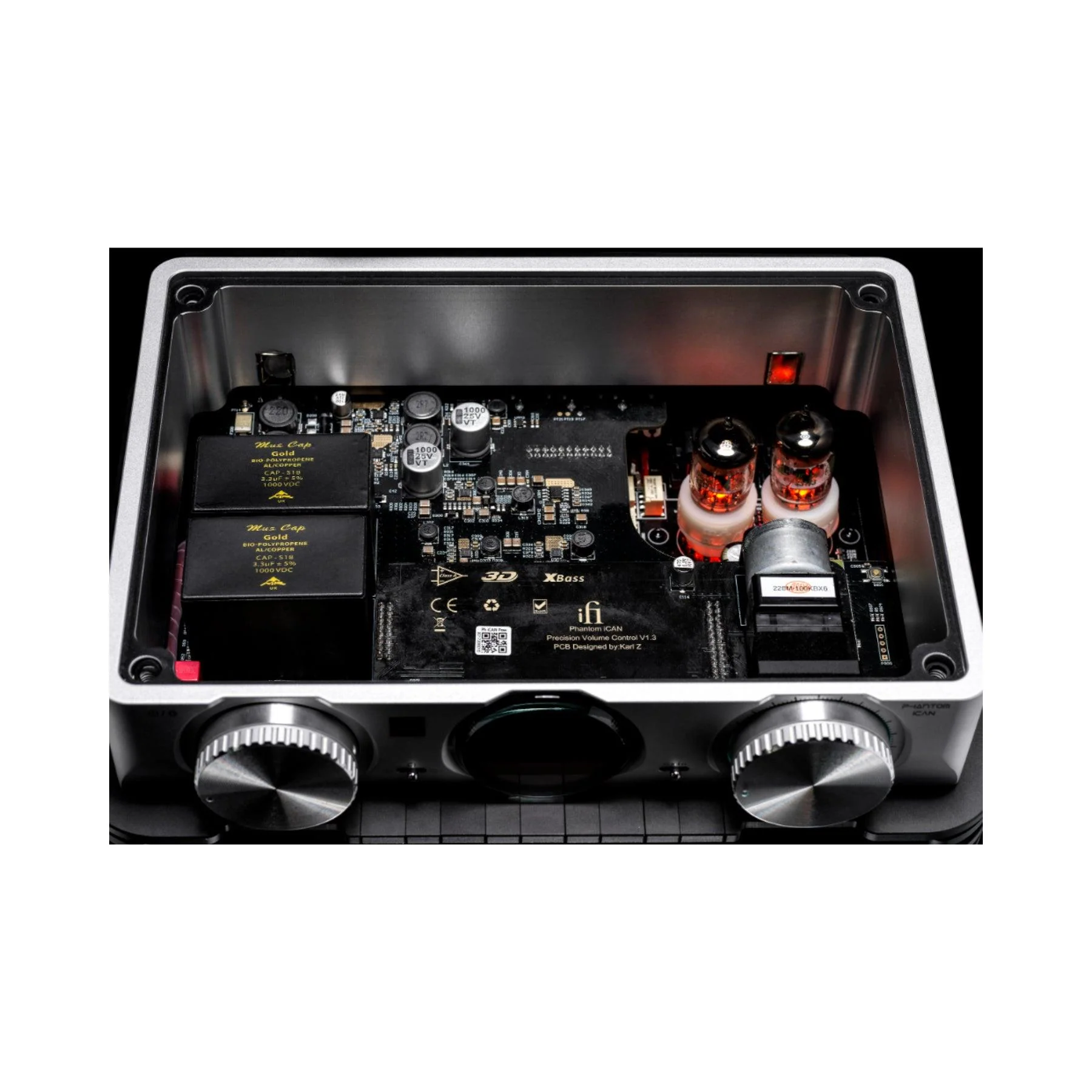 iFi Audio iCAN Phantom Headphone Amplifier & Audeze CRBN² Electrostatic Headphones Bundle - Image 3