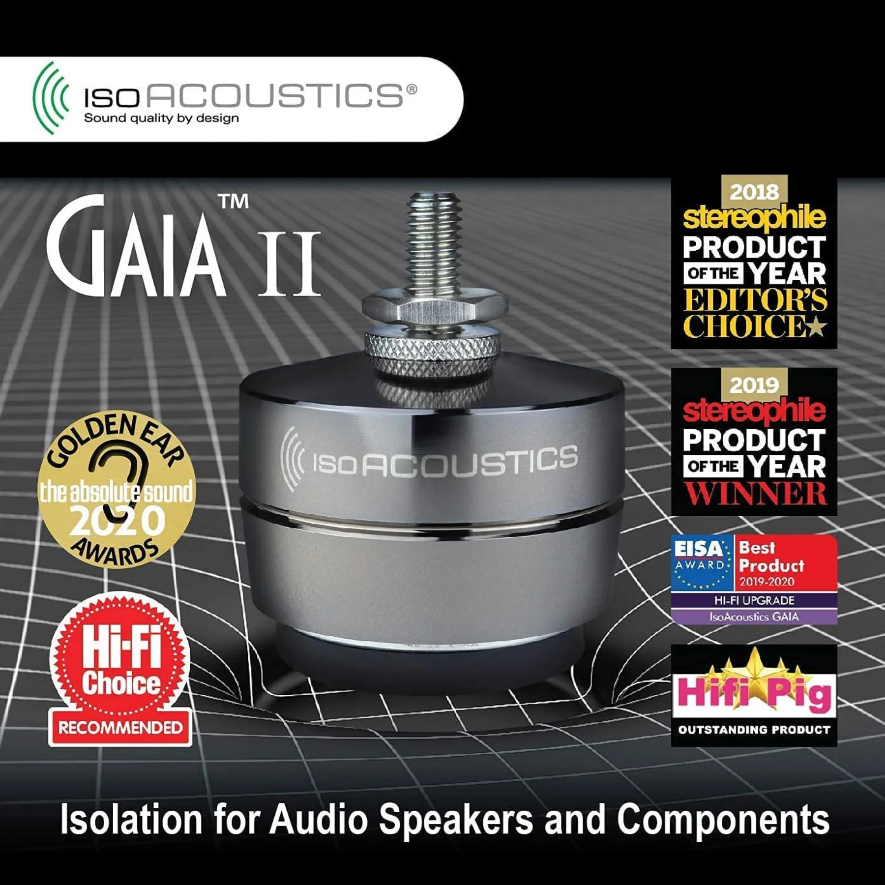 IsoAcoustics GAIA Series Speaker Isolation Feet - Set of 4 - Image 15
