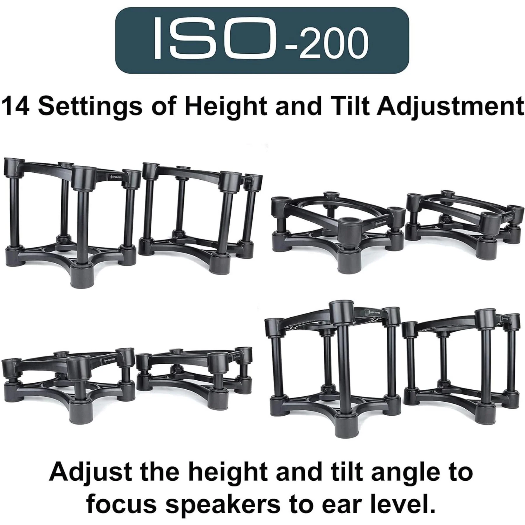 IsoAcoustics ISO-200 Isolation Stands for Large Speakers and Studio Monitors - Image 5