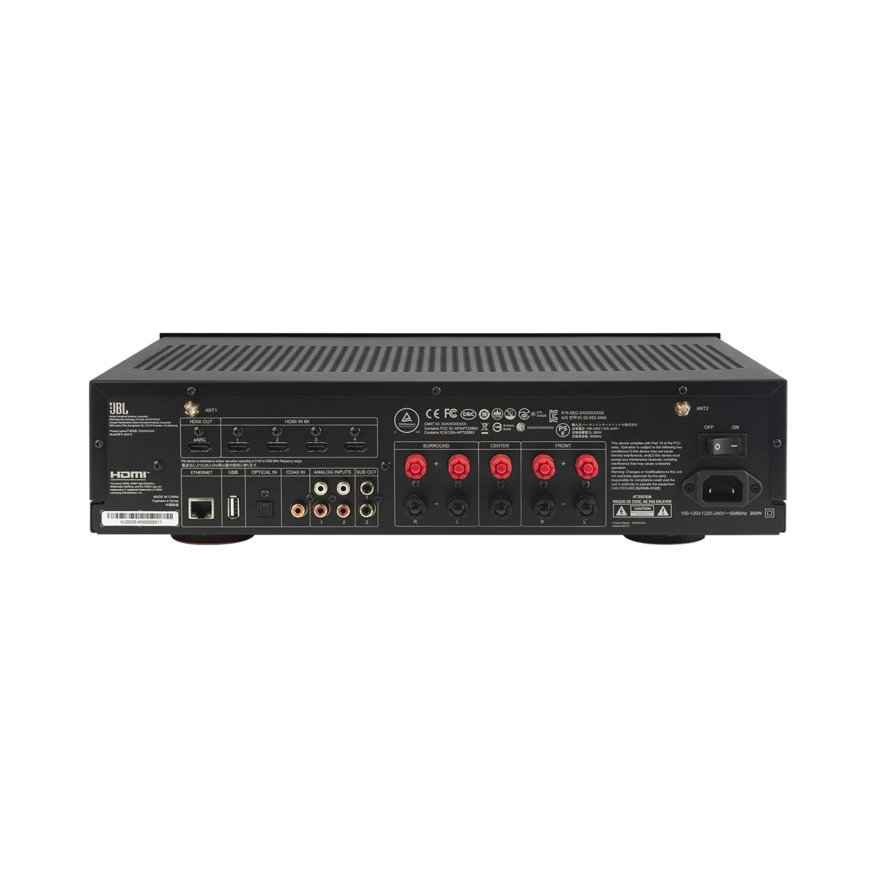JBL MA510 5.2 Channel 8K AV Receiver - Clearance / Open Box - Image 3