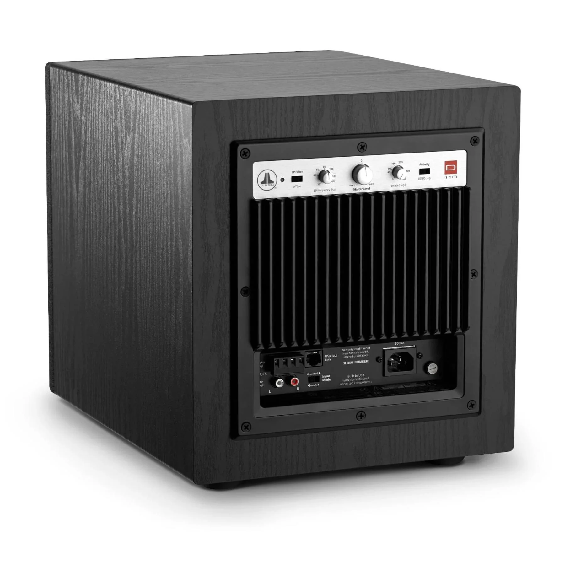 JL Audio Dominion d110-ASH 10" Powered Subwoofer - Black Ash - Image 6
