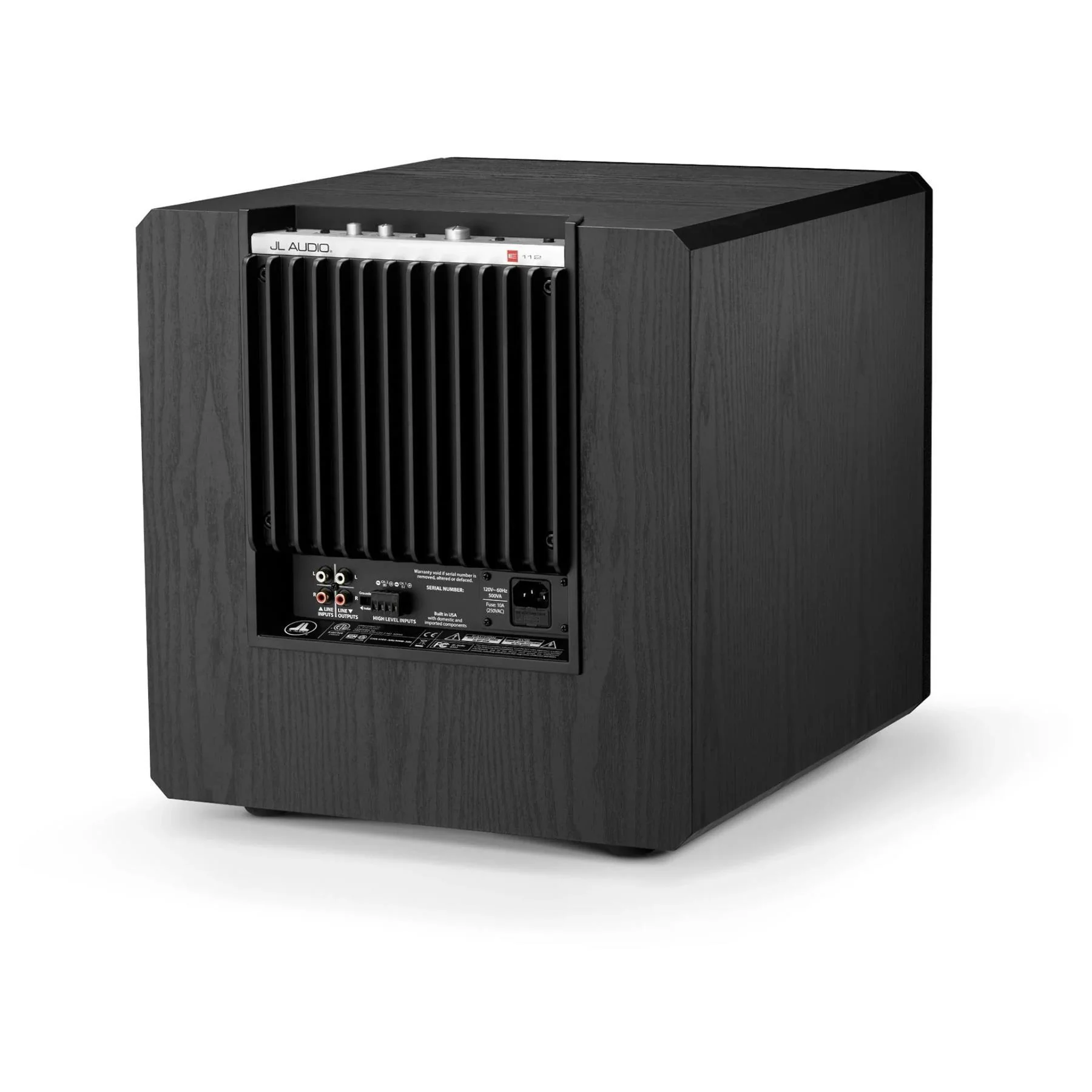 JL Audio E-Sub e112-ASH Black Ash 12" Powered Subwoofer - Image 5