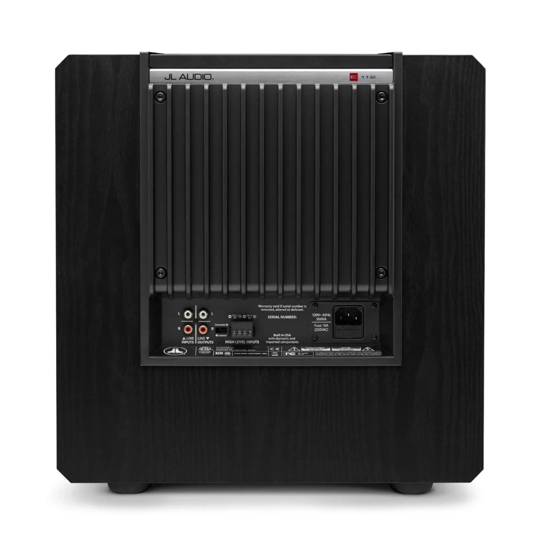 JL Audio E-Sub e112-ASH Black Ash 12" Powered Subwoofer - Image 7