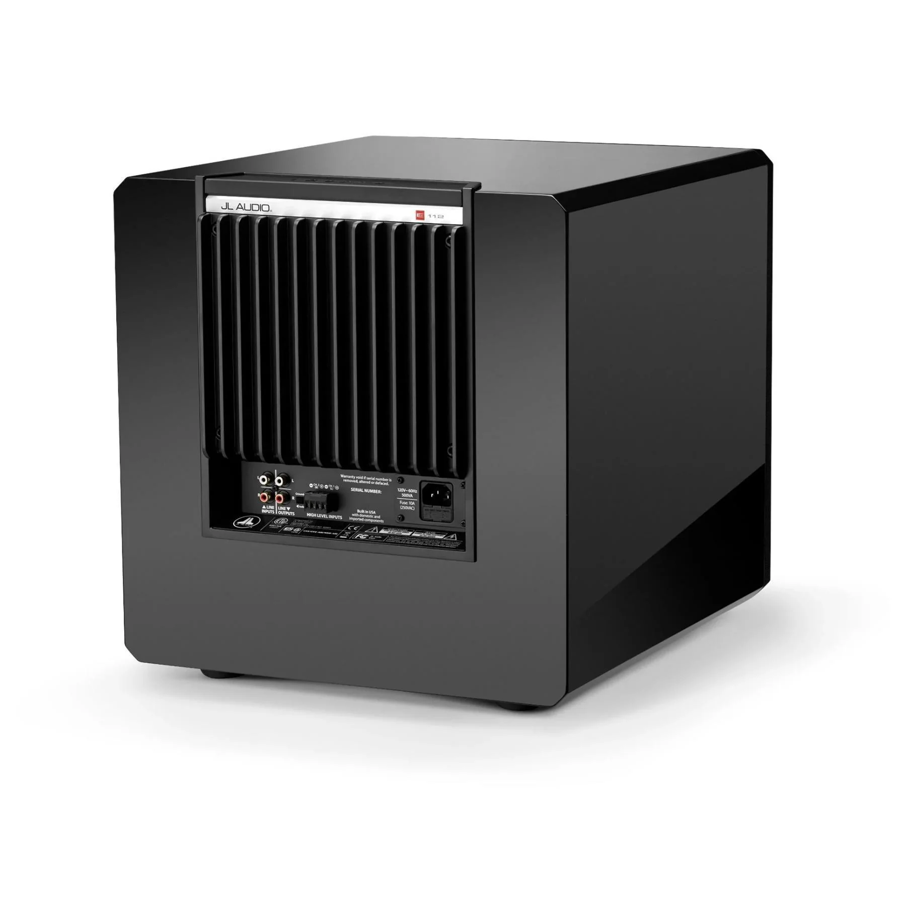 JL Audio E-Sub e112-GLOSS Gloss Black 12" Powered Subwoofer - Clearance / Open Box - Image 4