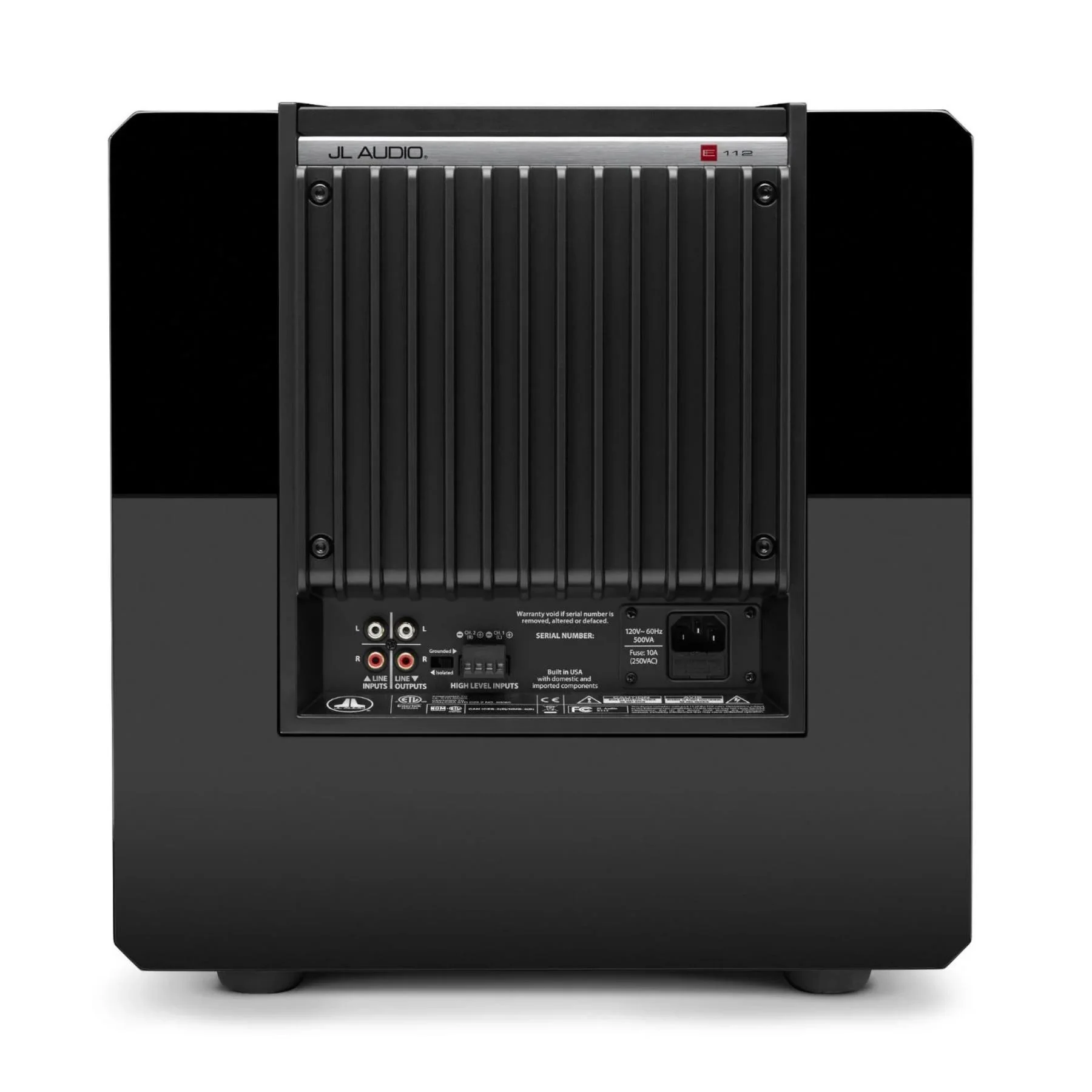 JL Audio E-Sub e112-GLOSS Gloss Black 12" Powered Subwoofer - Clearance / Open Box - Image 5