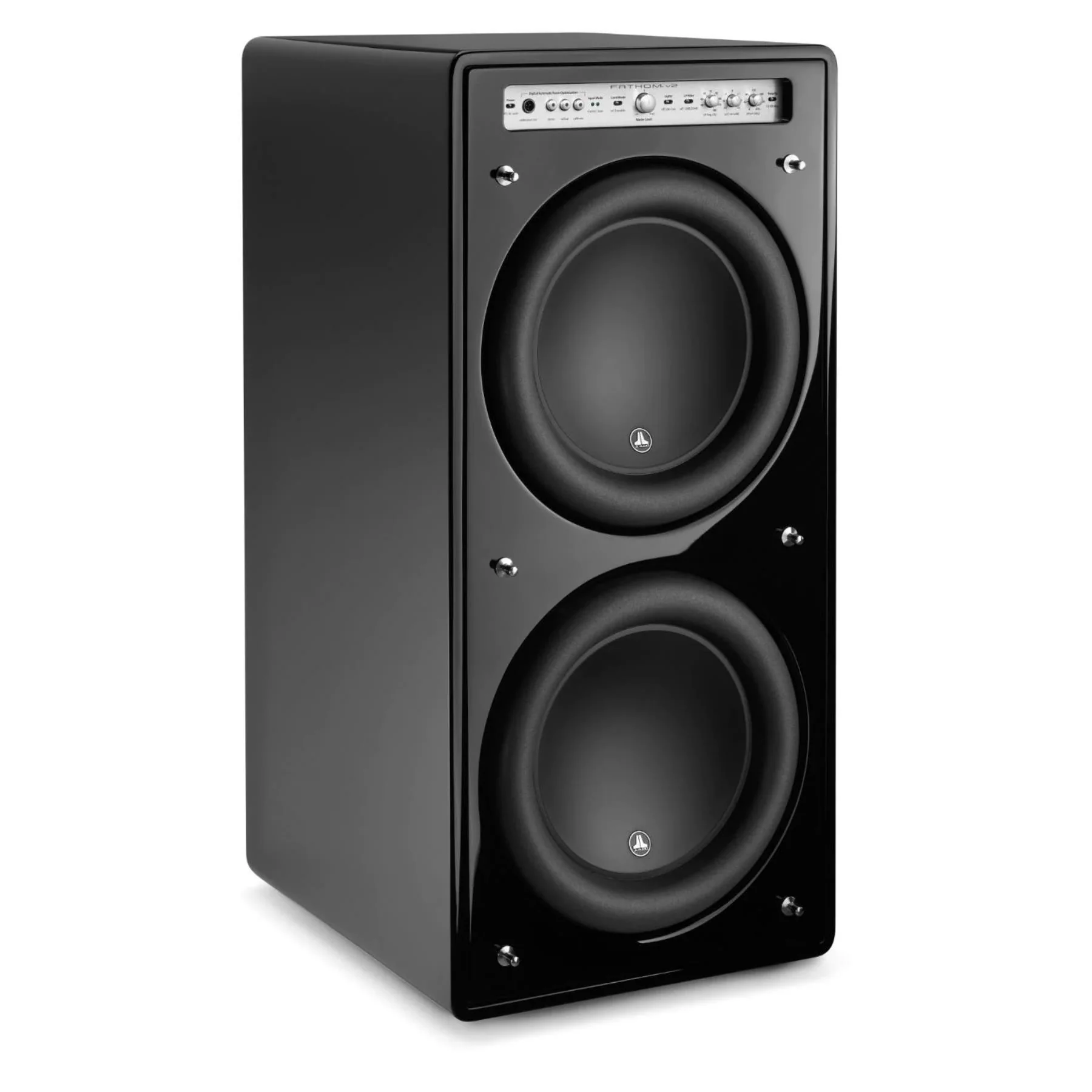 JL Audio Fathom f212v2 Dual 12-inch Powered Subwoofer - Gloss Black - Image 4