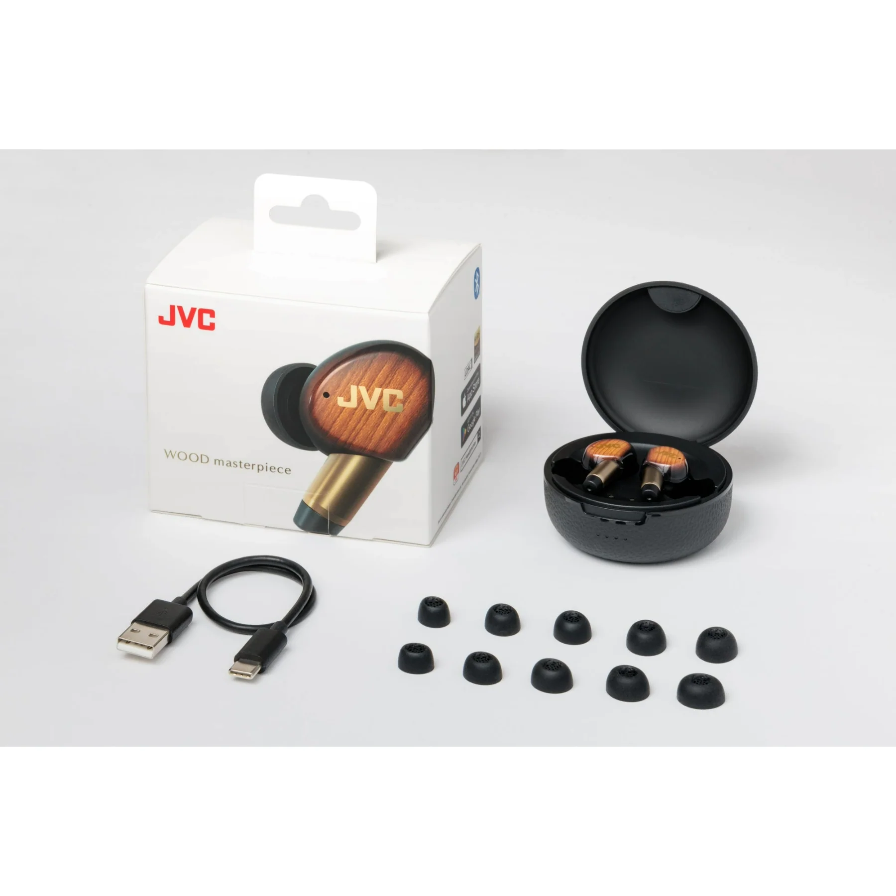 JVC WOOD Masterpiece True Wireless Earbuds – HAFW5100T - Image 7