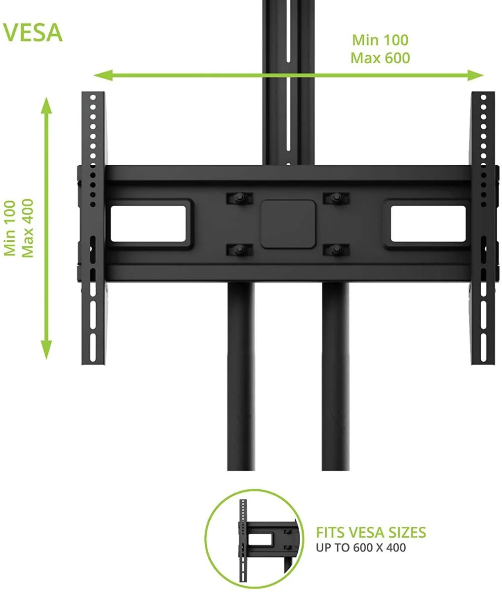Kanto MTM65PL Rolling TV Cart - Image 4