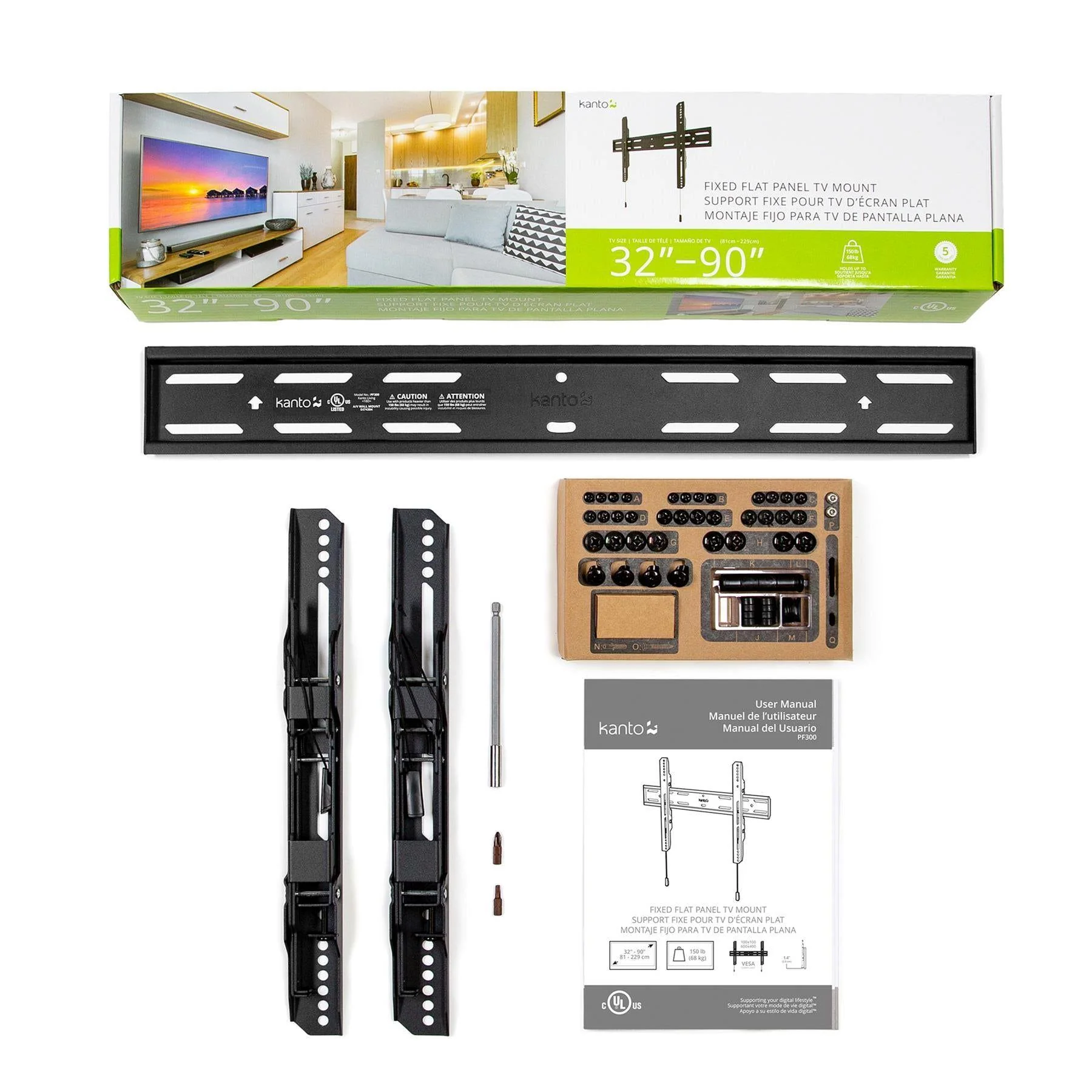 Kanto PF300 Low‑Profile Fixed TV Mount - Clearance / Open Box - Image 3
