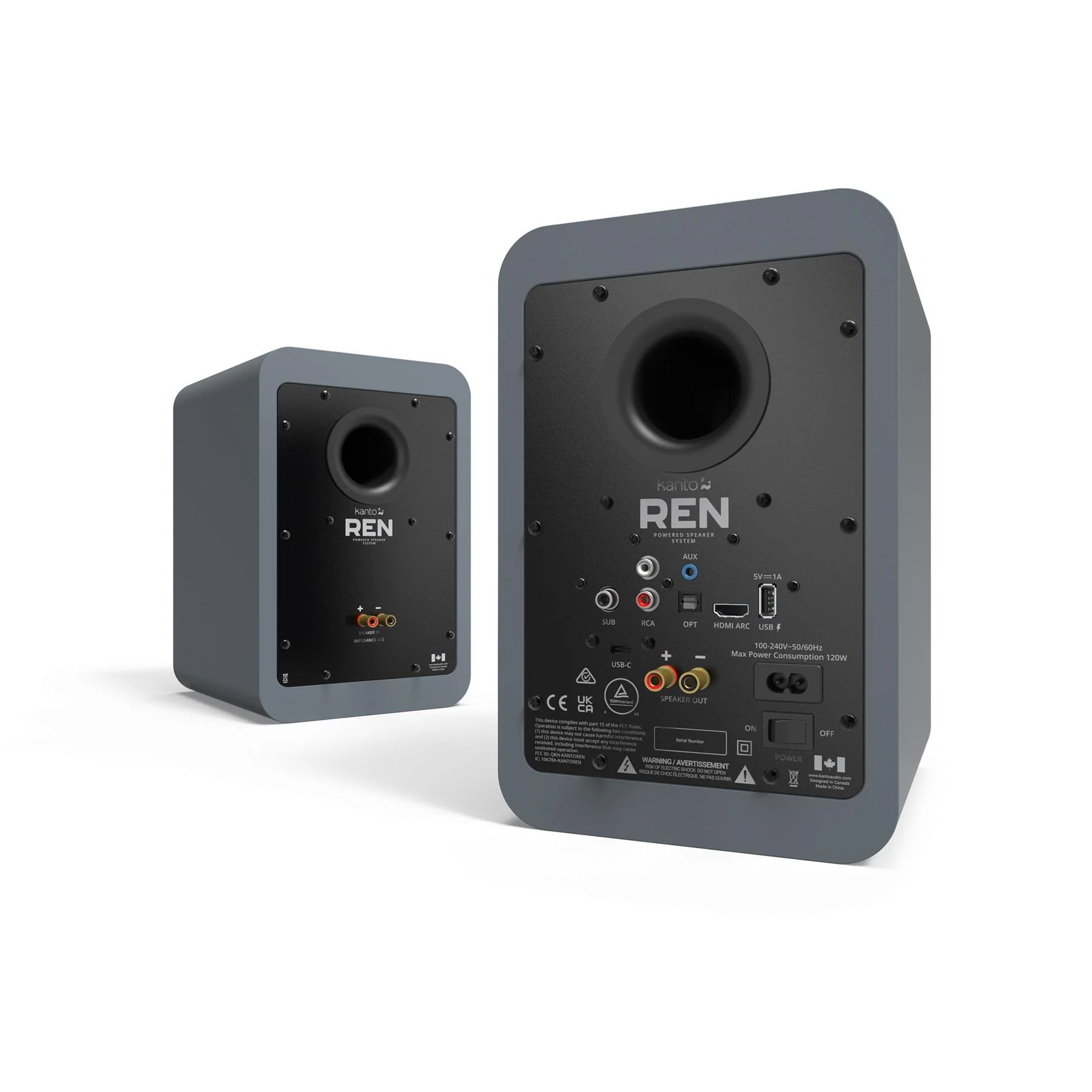 Kanto REN Powered Speakers with HDMI ARC, USB-C and Bluetooth 5.3 - Image 6