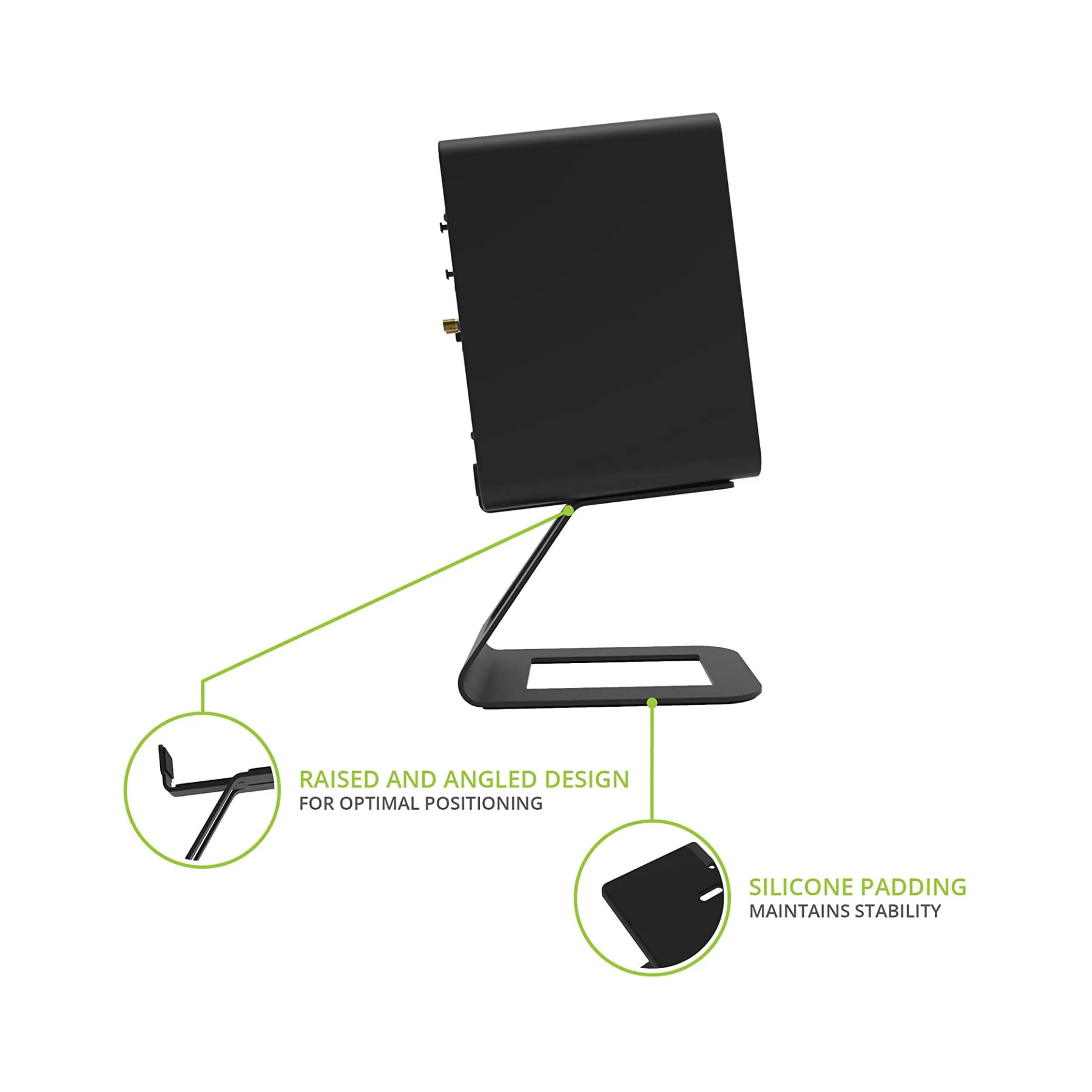 Kanto SE6 Elevated Desktop Speaker Stands for Large Speakers - Universal Compatibility - Supports up to 22 lb - Clearance / Open Box - Image 8