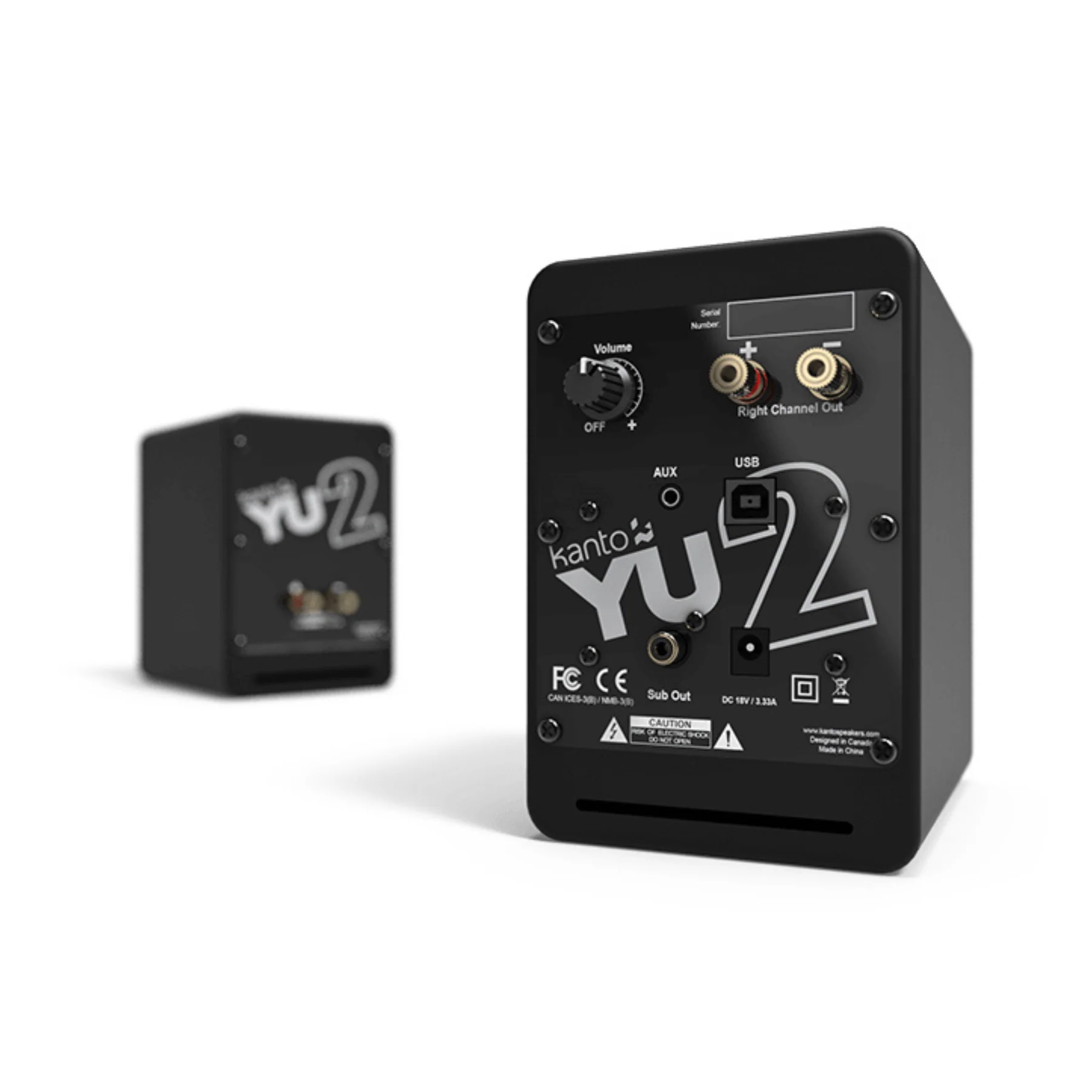 Kanto YU2 Powered Desktop Speakers for Gaming and Home Office with Built-In DAC - Clearance / Open Box - Image 10