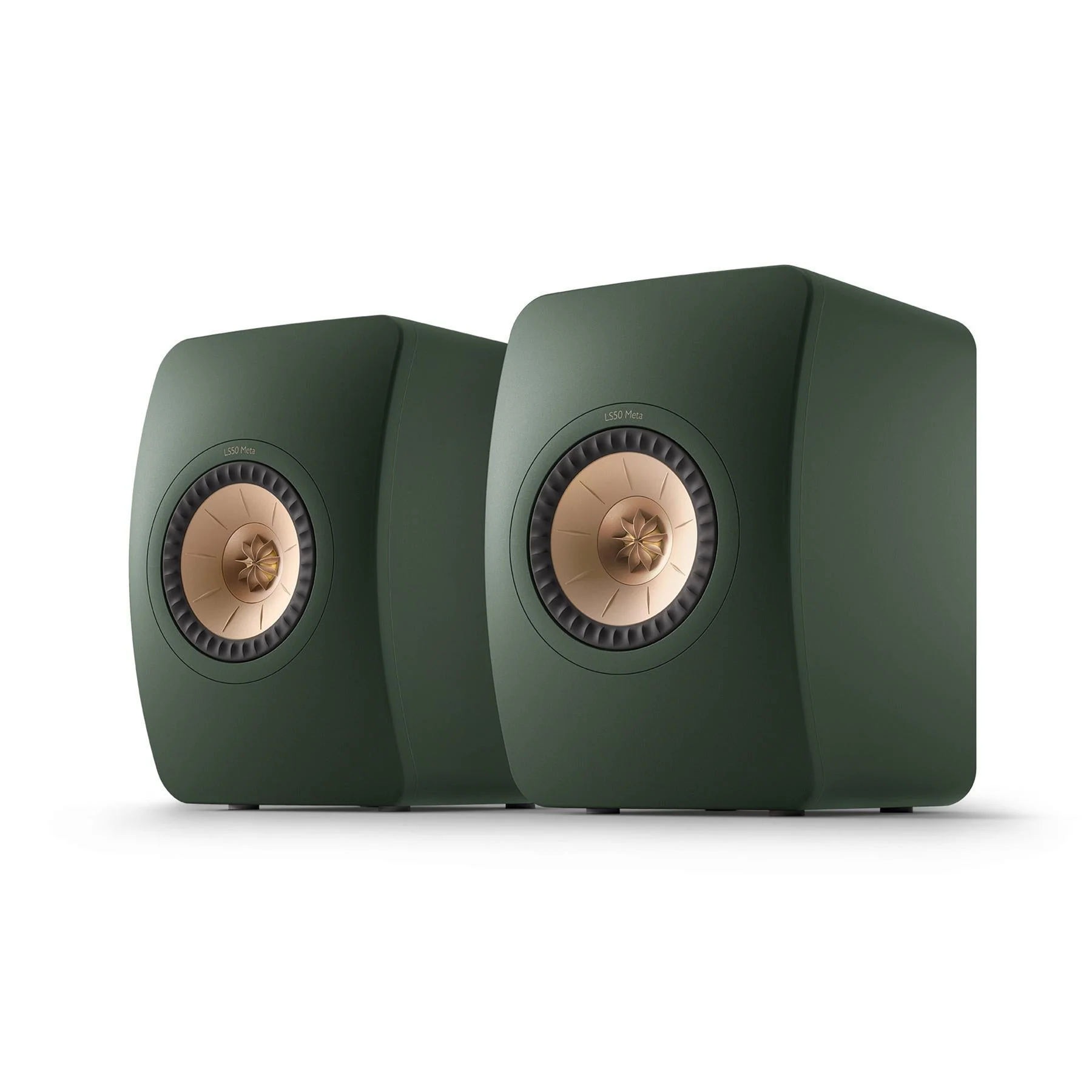 KEF LS50 Meta Bookshelf Speakers - Moss Green Pair