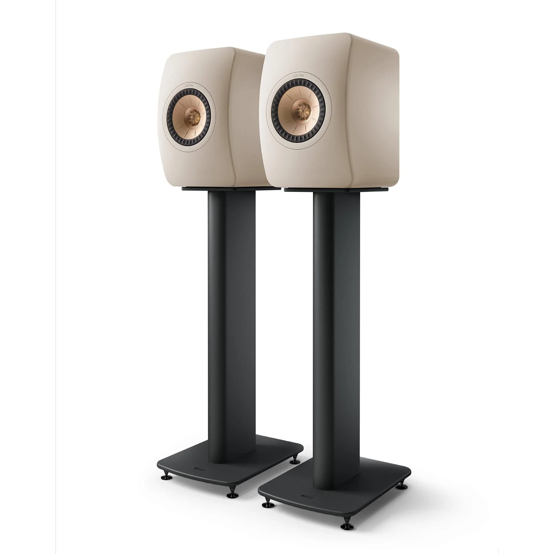 KEF LS50 Meta Bookshelf Speakers - Sandshell Pair - Image 3