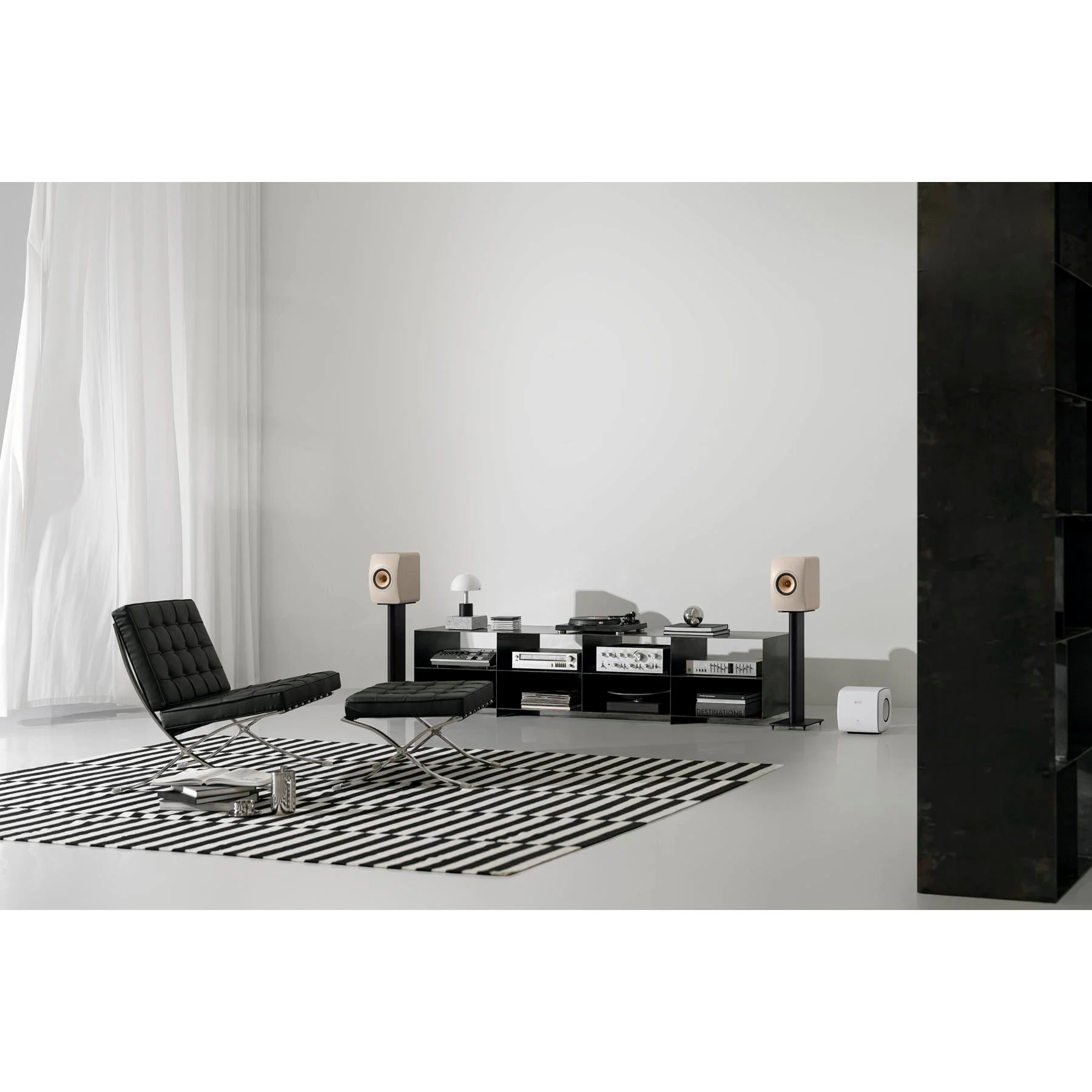 KEF LS50 Meta Bookshelf Speakers - Sandshell Pair - Image 4