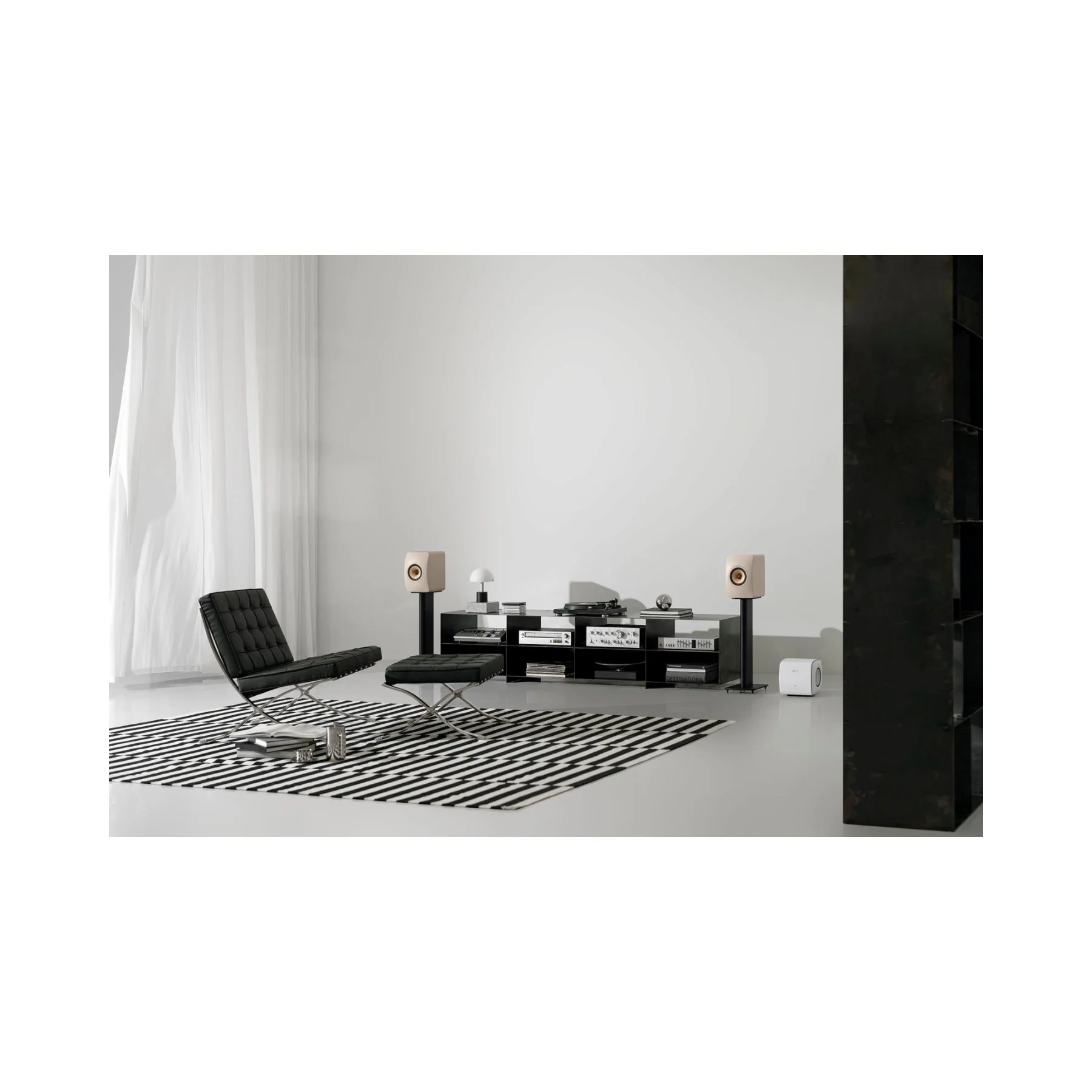 KEF LS50 Meta Bookshelf Speakers - Sandshell Pair - Clearance / Open Box - Image 4