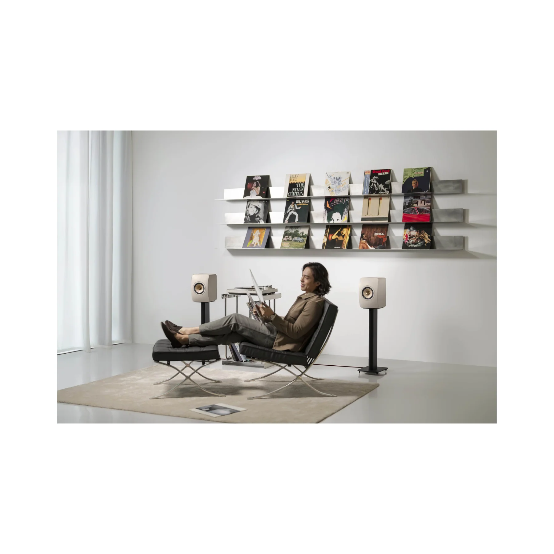 KEF LS50 Meta Bookshelf Speakers - Sandshell Pair - Clearance / Open Box - Image 5