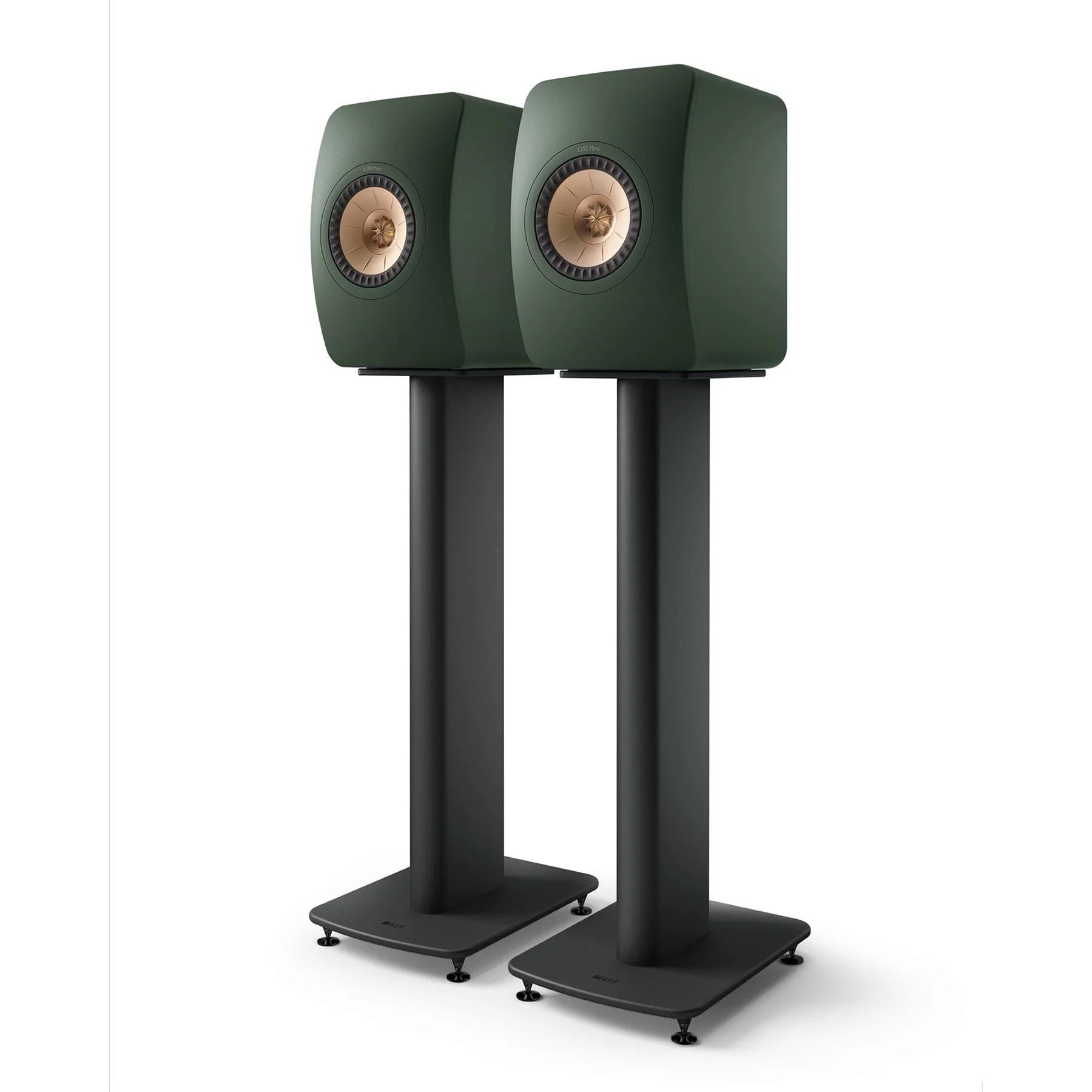 KEF LS50 Wireless II Bookshelf Speakers - Moss Green Pair - Image 3