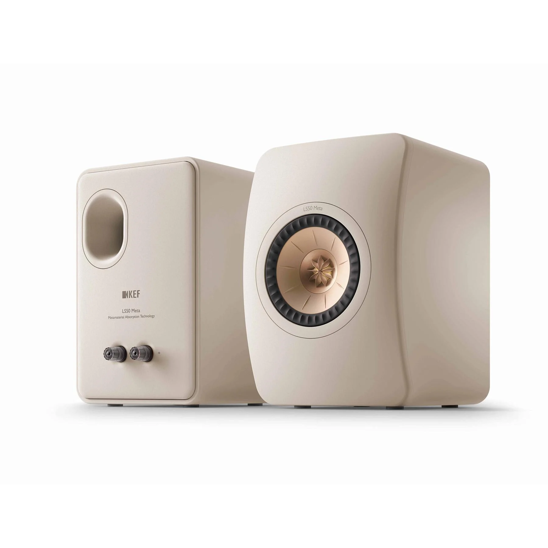 KEF LS50 Wireless II Bookshelf Speakers - Sandshell Pair - Image 2