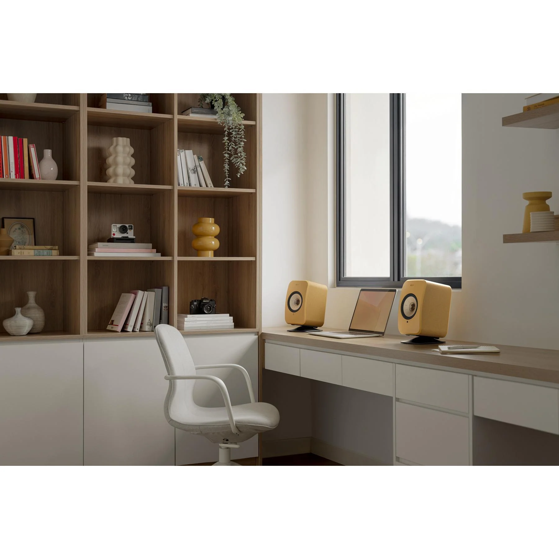 KEF LSX II Wireless HiFi Speakers - Amber Haze - Image 3