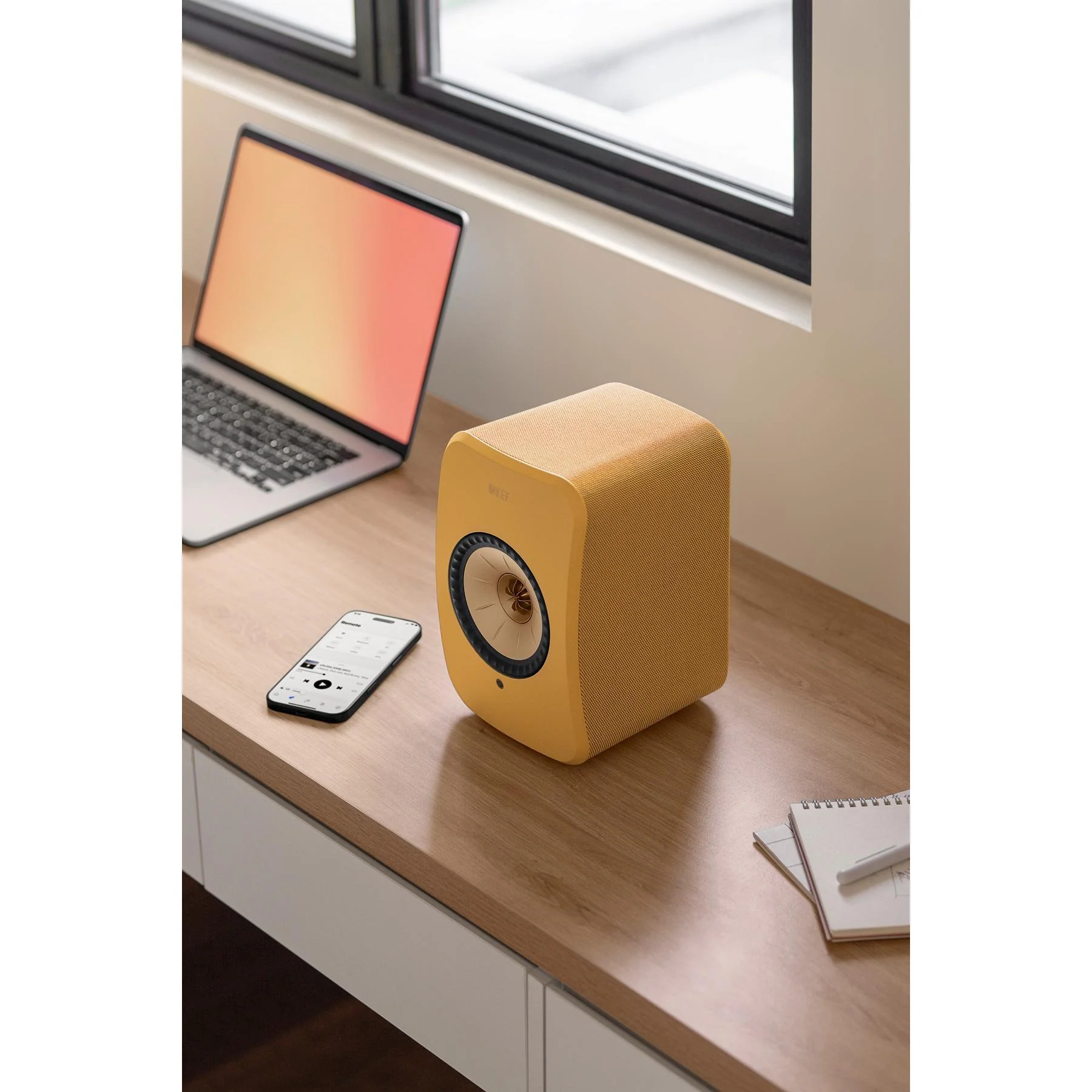 KEF LSX II Wireless HiFi Speakers - Amber Haze - Image 6