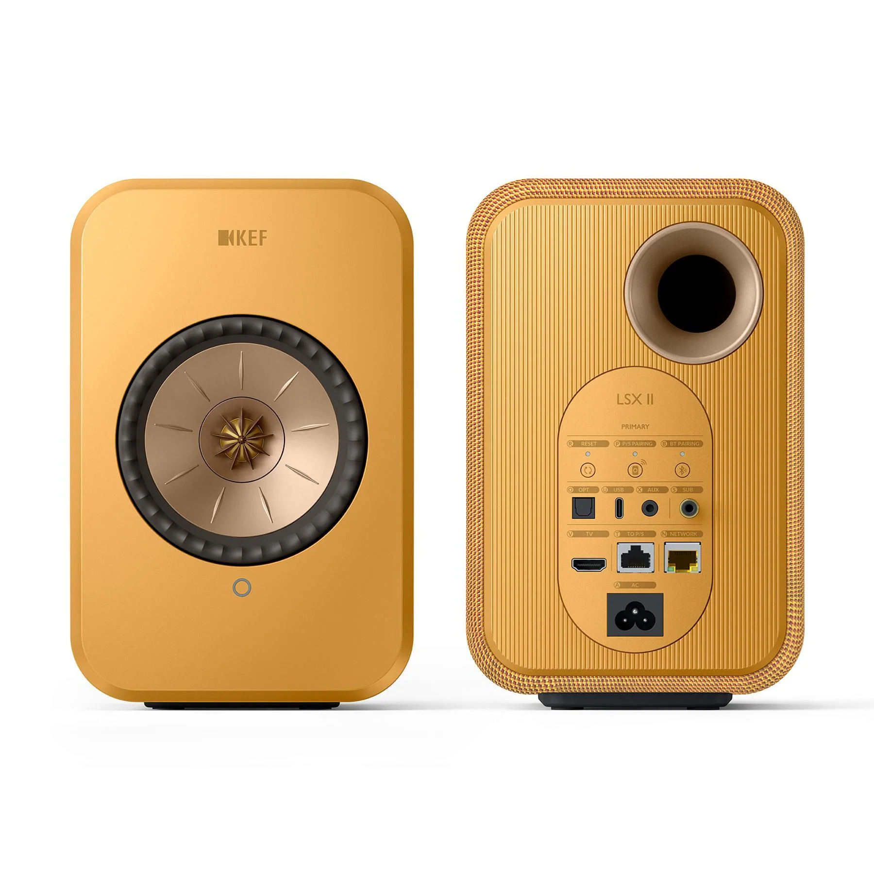 KEF LSX II Wireless HiFi Speakers - Amber Haze - Image 8