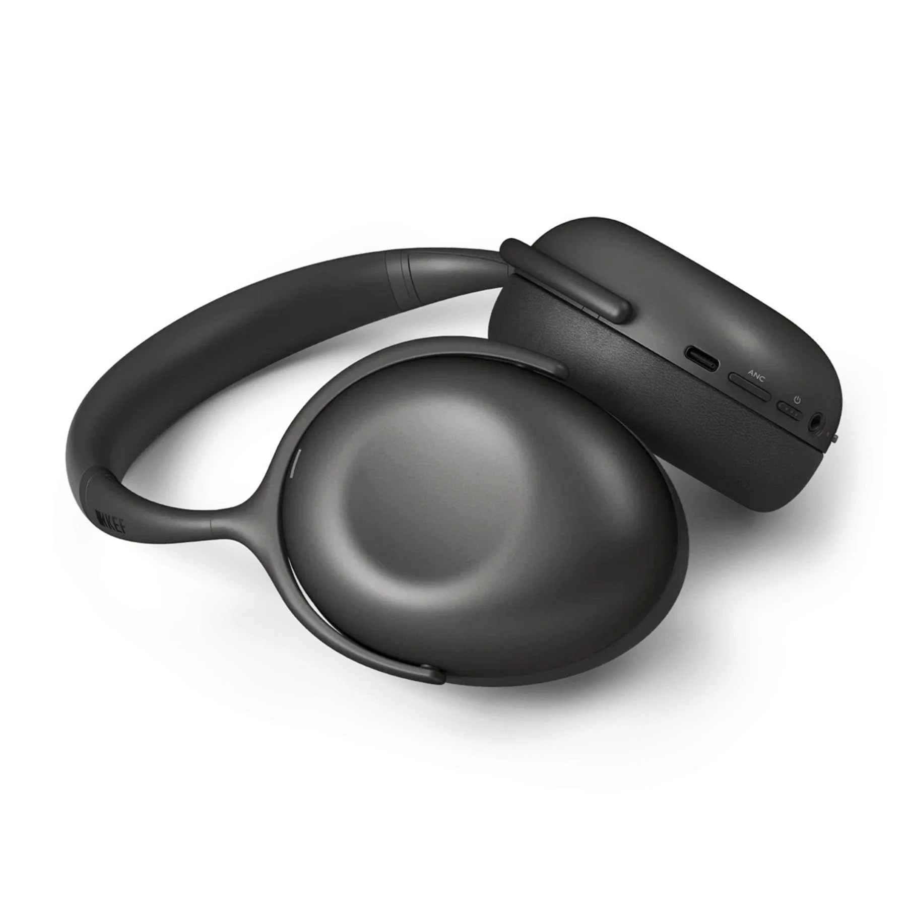 KEF Mu7 Noise Cancelling Wireless Headphones - Charcoal Grey - Image 3