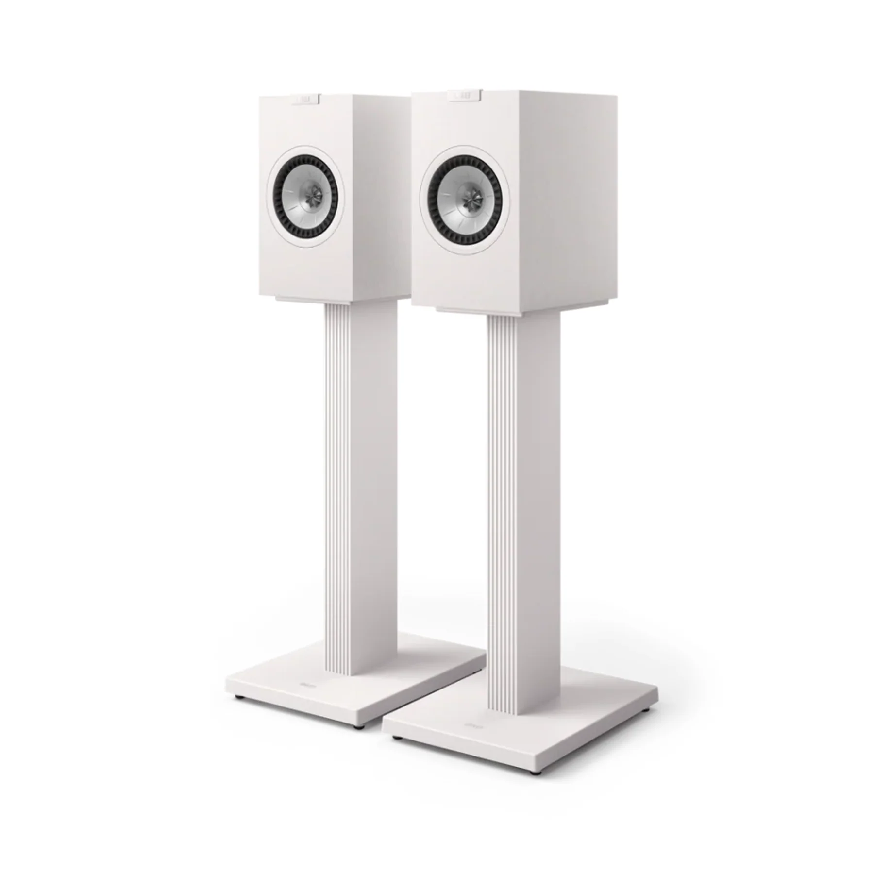 KEF SQ1 Floor Stands for Q Series Speakers - PAIR - (Mineral White) - Clearance / Open Box - Image 2