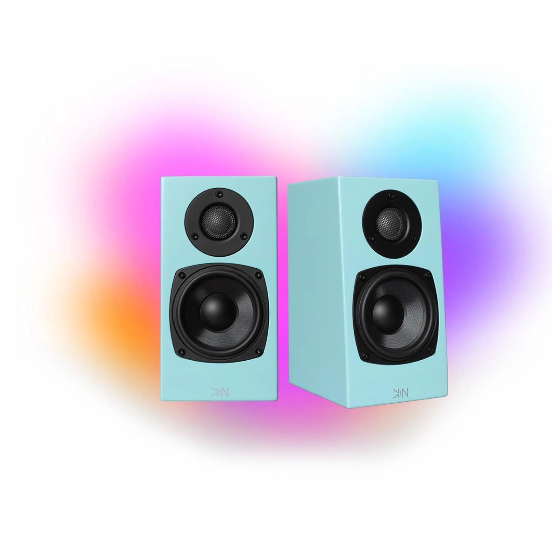 KIN by Totem One Bookshelf Speakers – Satin Blue Pair - Image 2