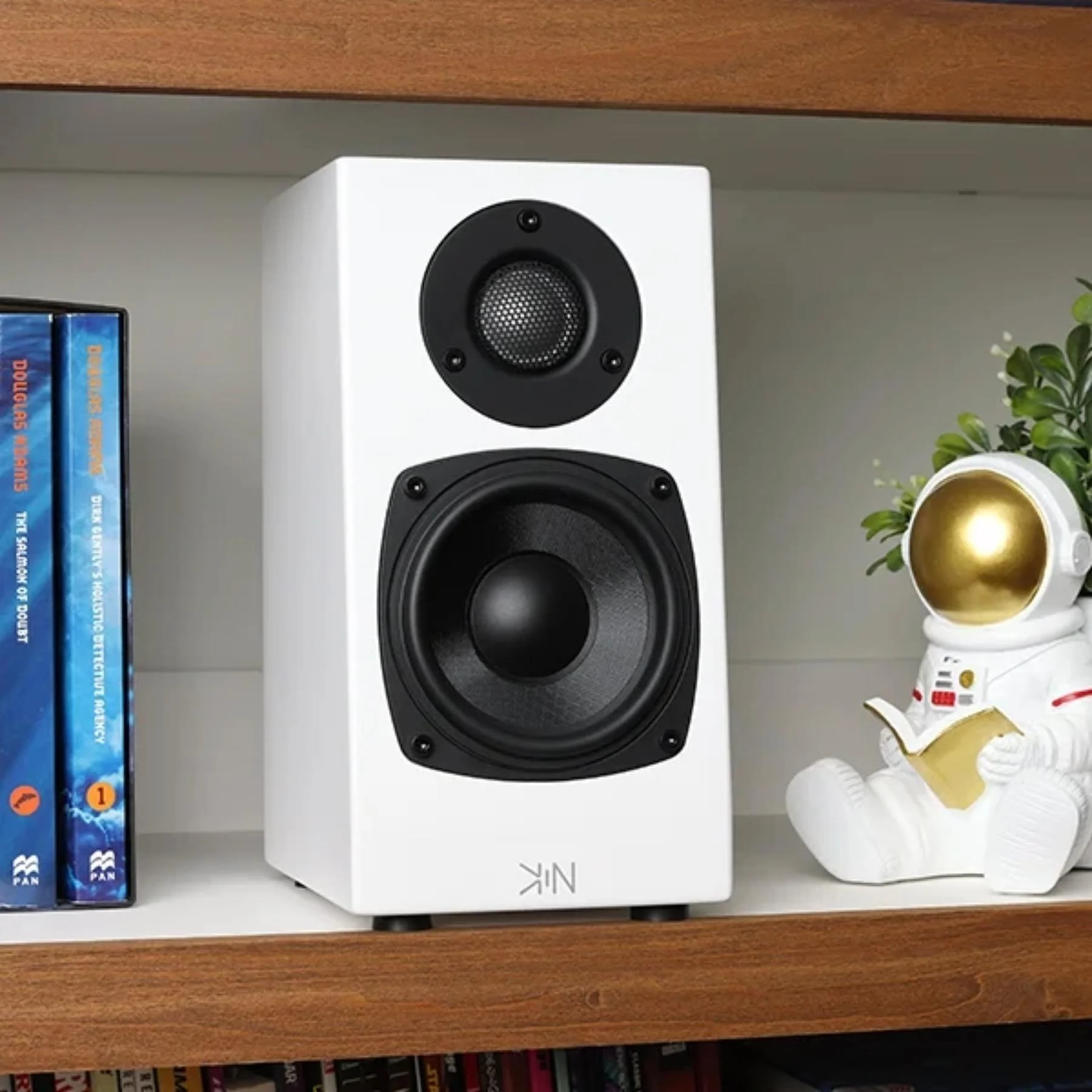 KIN by Totem One Bookshelf Speakers – Satin White Pair - Image 5