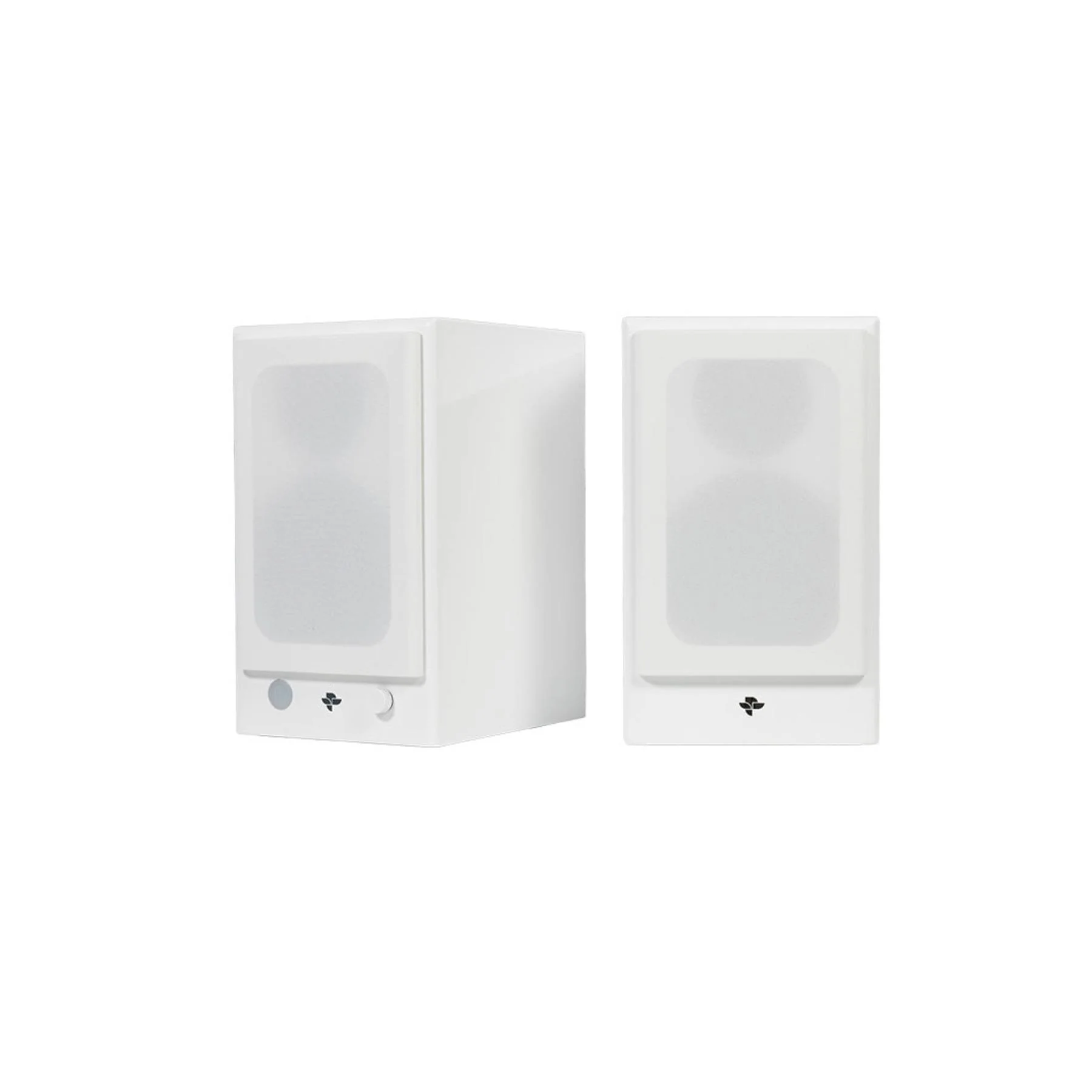 KIN by Totem Play Mini Powered Bookshelf Speakers – Satin White Pair - Image 3