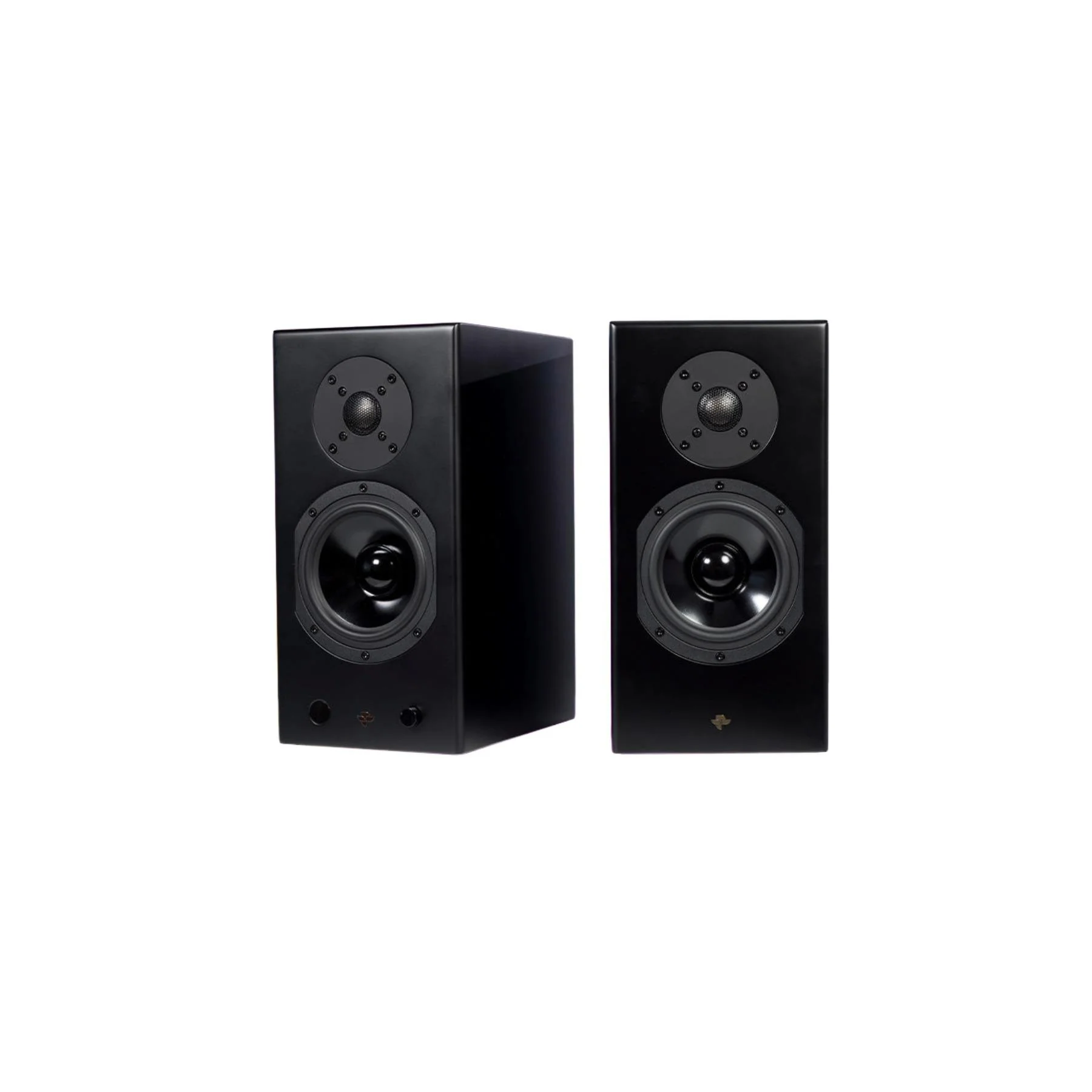 KIN by Totem Play Powered Bookshelf Speakers – Satin Black Pair