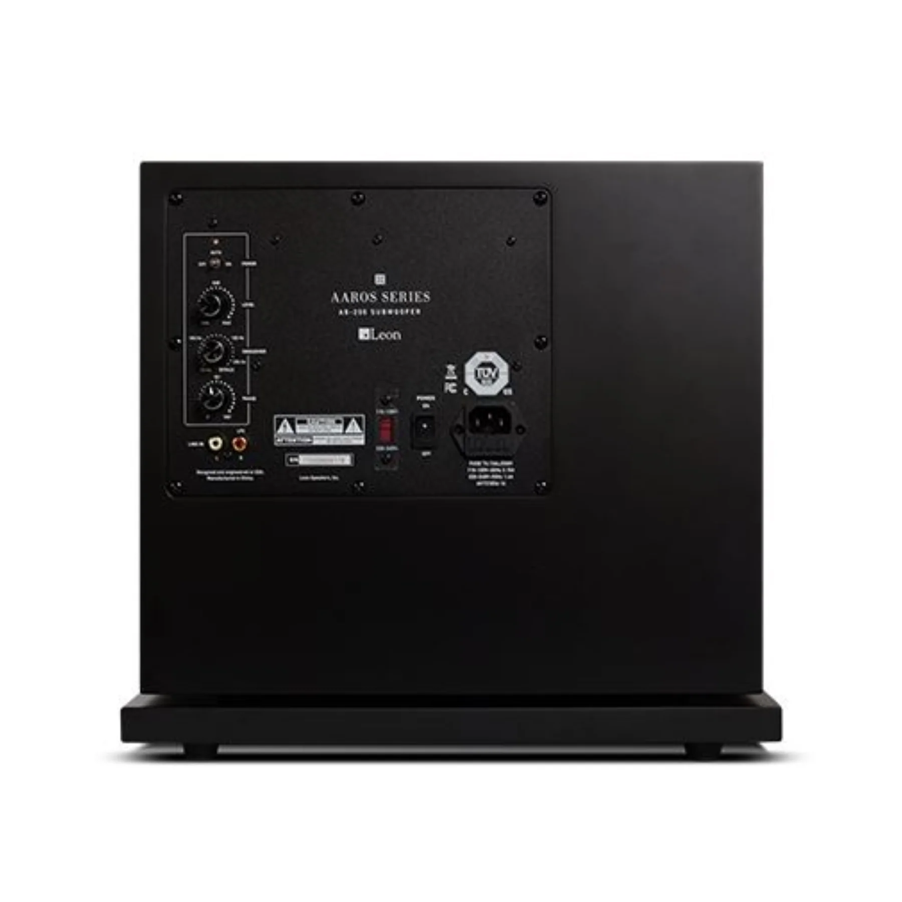 Leon Aaros Series A8-200 - 8" Ultra-Thin Powered Subwoofer (Black) - Clearance / Open Box - Image 3