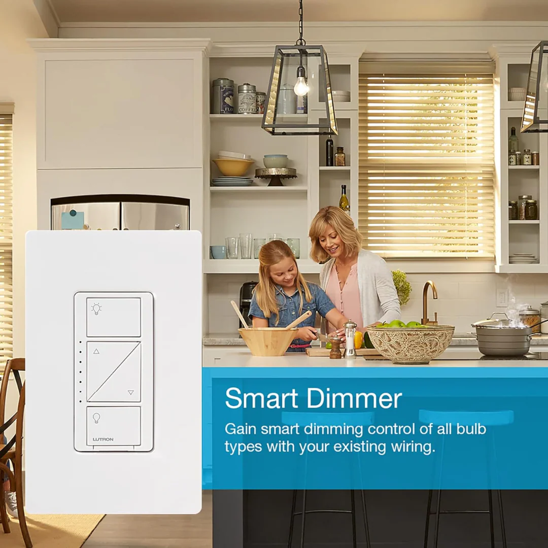 Lutron Caseta Smart Lighting Dimmer Switch and Remote Kit | P-PKG1W-WH | White - Image 7