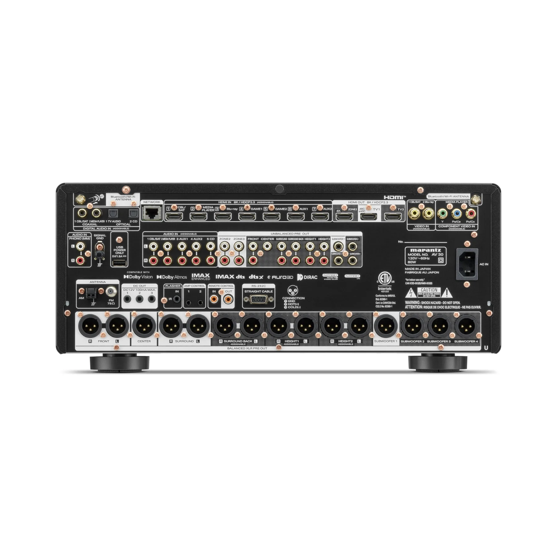 Marantz AV 30 11.4-Channel Preamplifier/Processor - Clearance / Open Box - Image 4