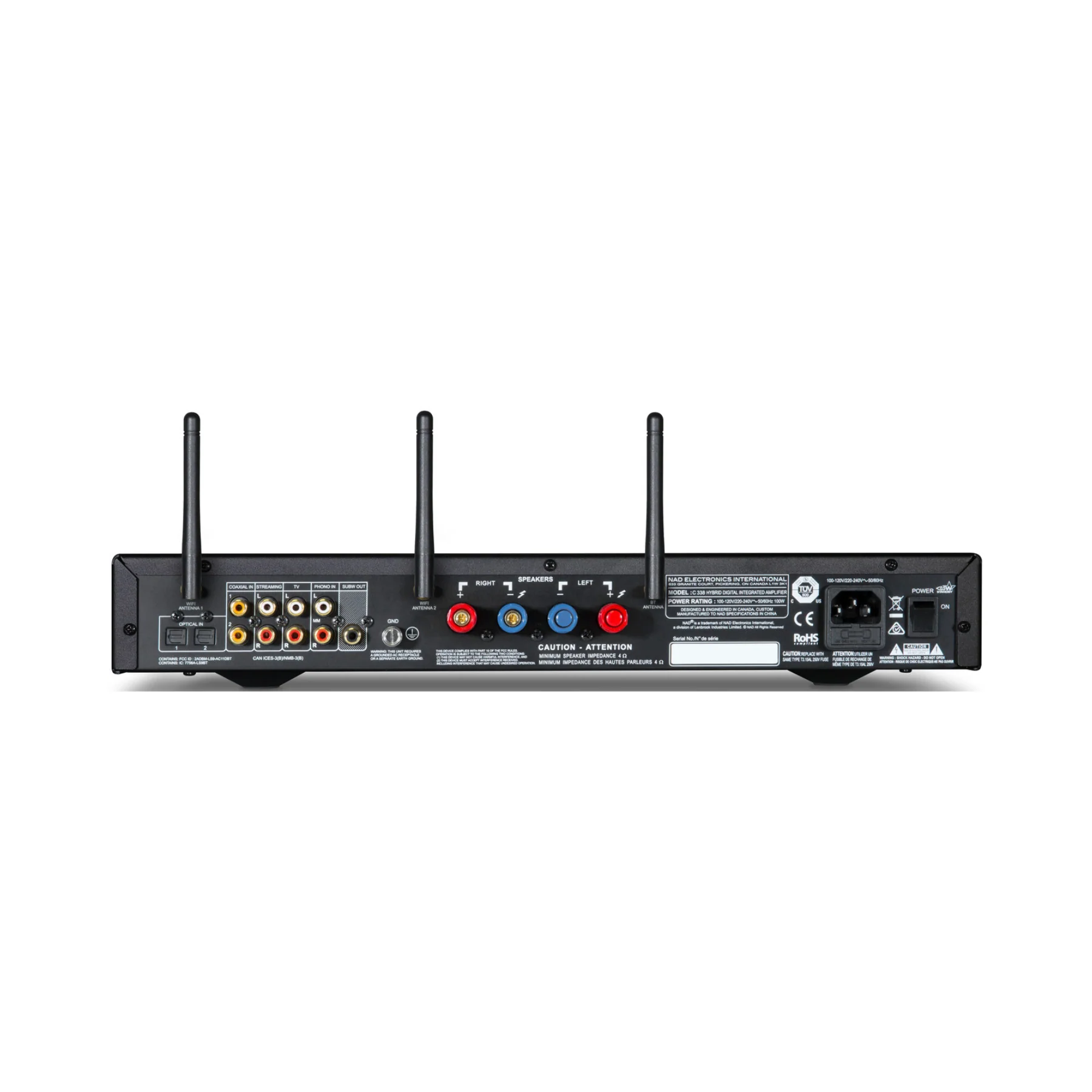 NAD C 338 Integrated Amplifier - Black - Image 2