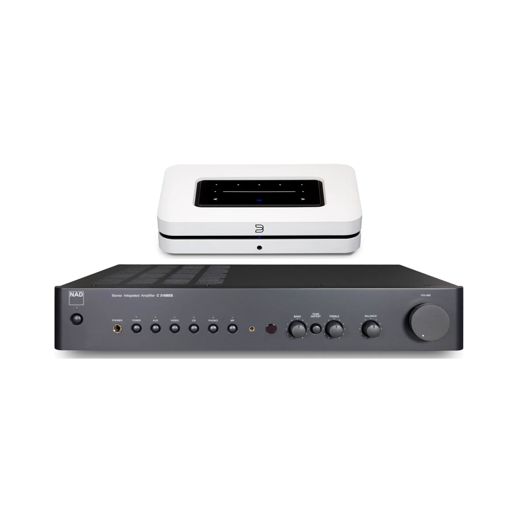 NAD C 316BEE V2 Integrated Amplifier & Bluesound NODE Music Streamer Bundle - Image 9